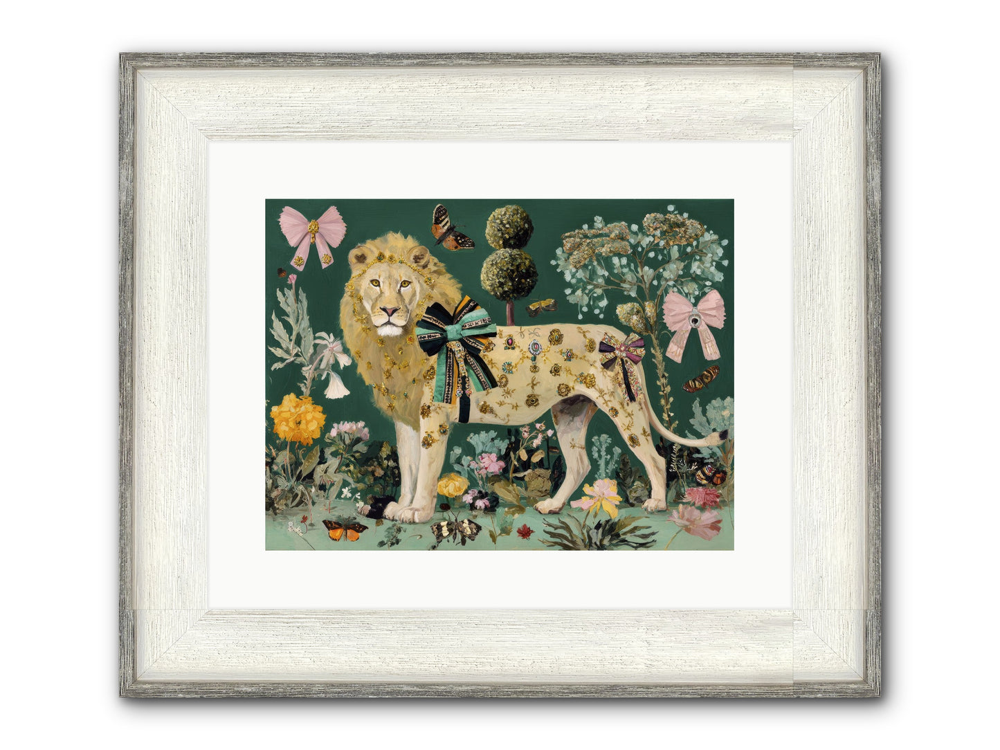 Story Woven In Light Framed Print - Driftwood White 16x12