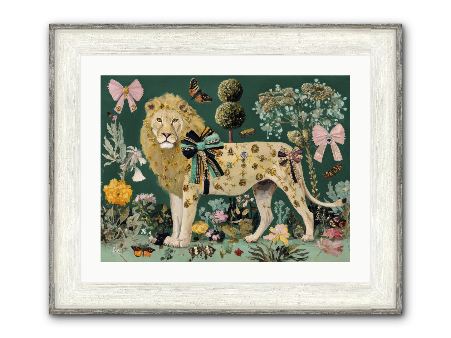 Story Woven In Light Framed Print - Driftwood White 24x18