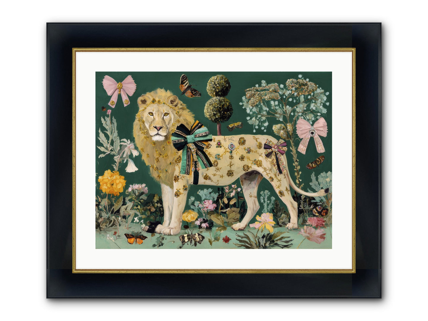 Story Woven In Light Framed Print - Wide Black w/Gold 24x18