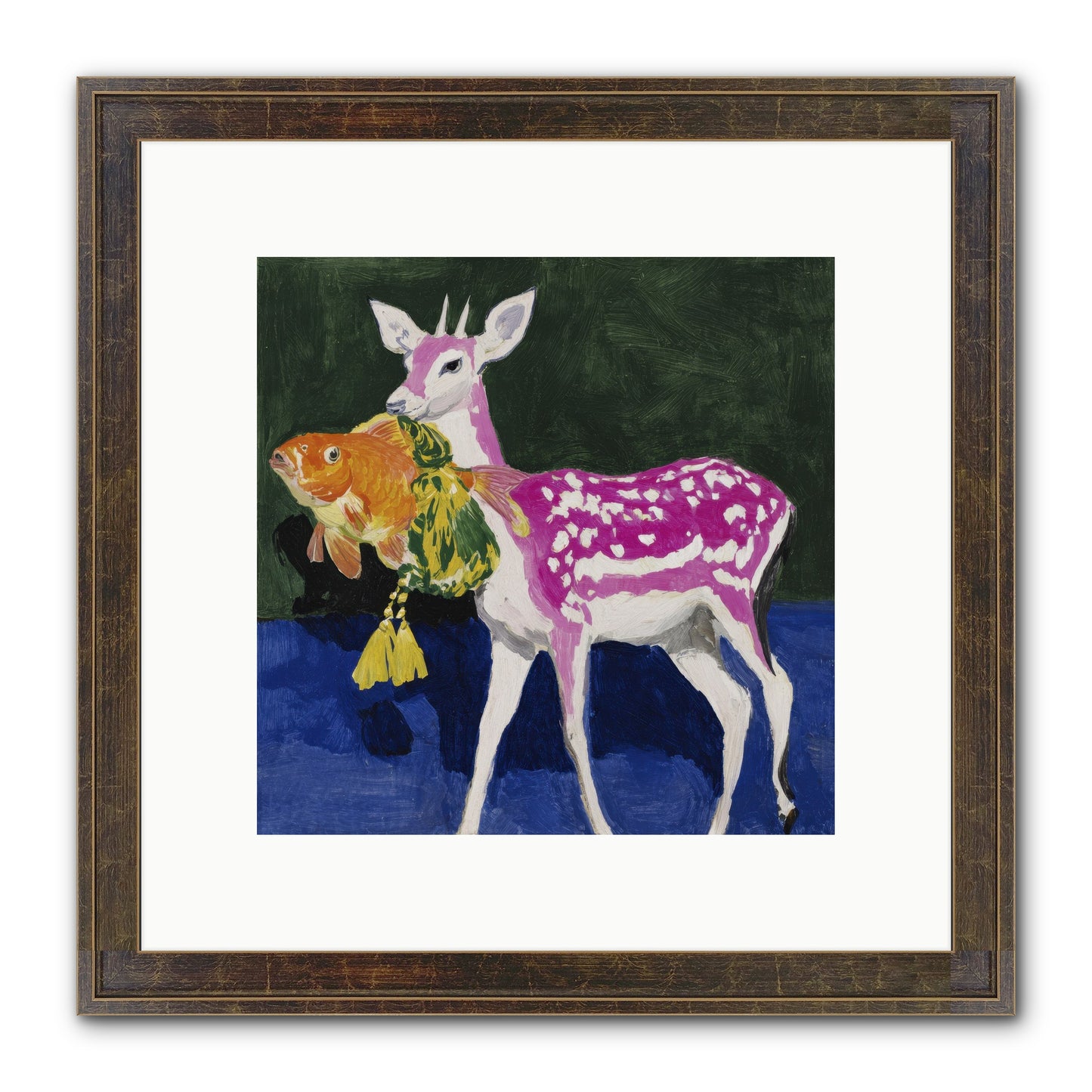 Strange Gifts Framed Print - Slimwoods Black/Gold 10x10