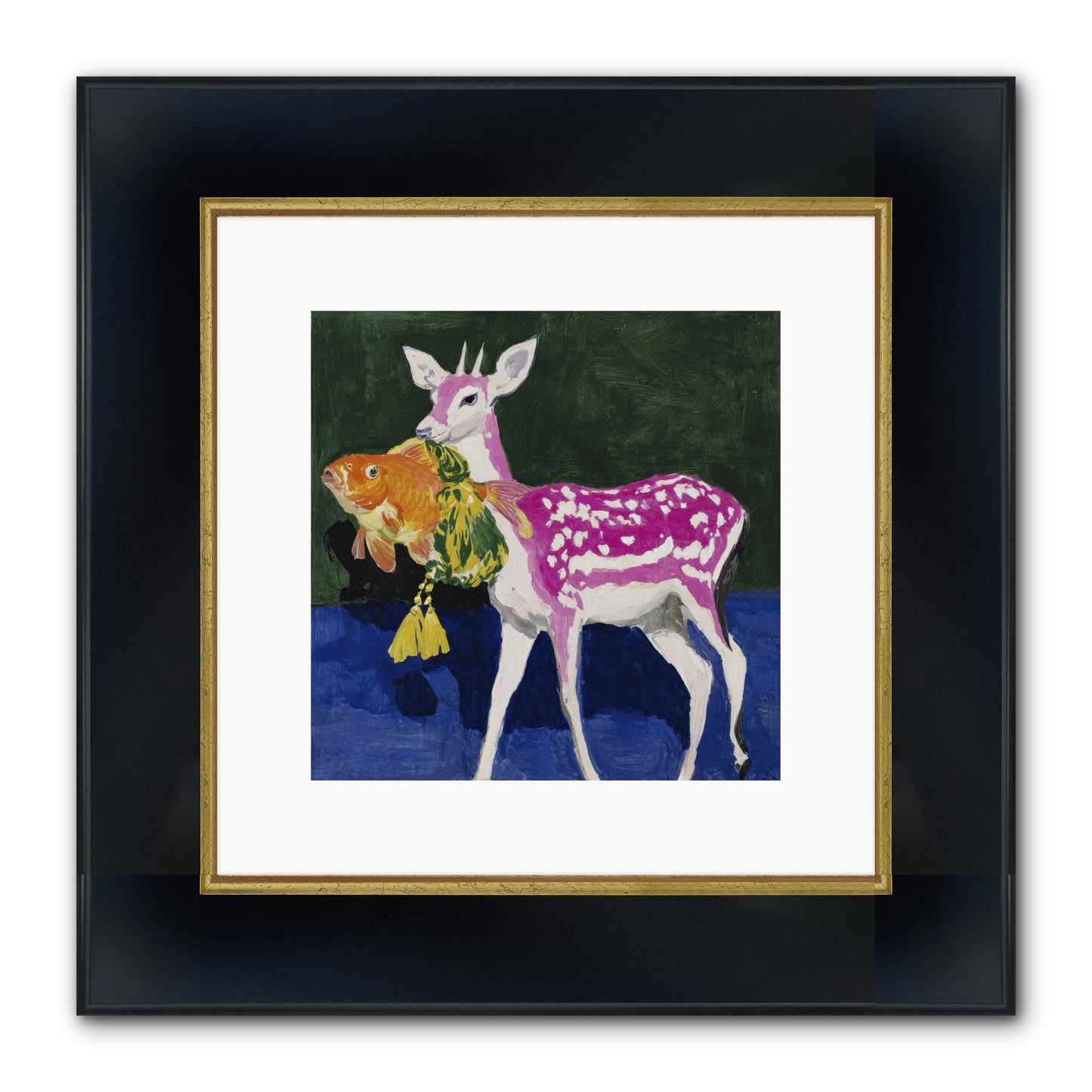 Strange Gifts Framed Print - Wide Black w/Gold 10x10