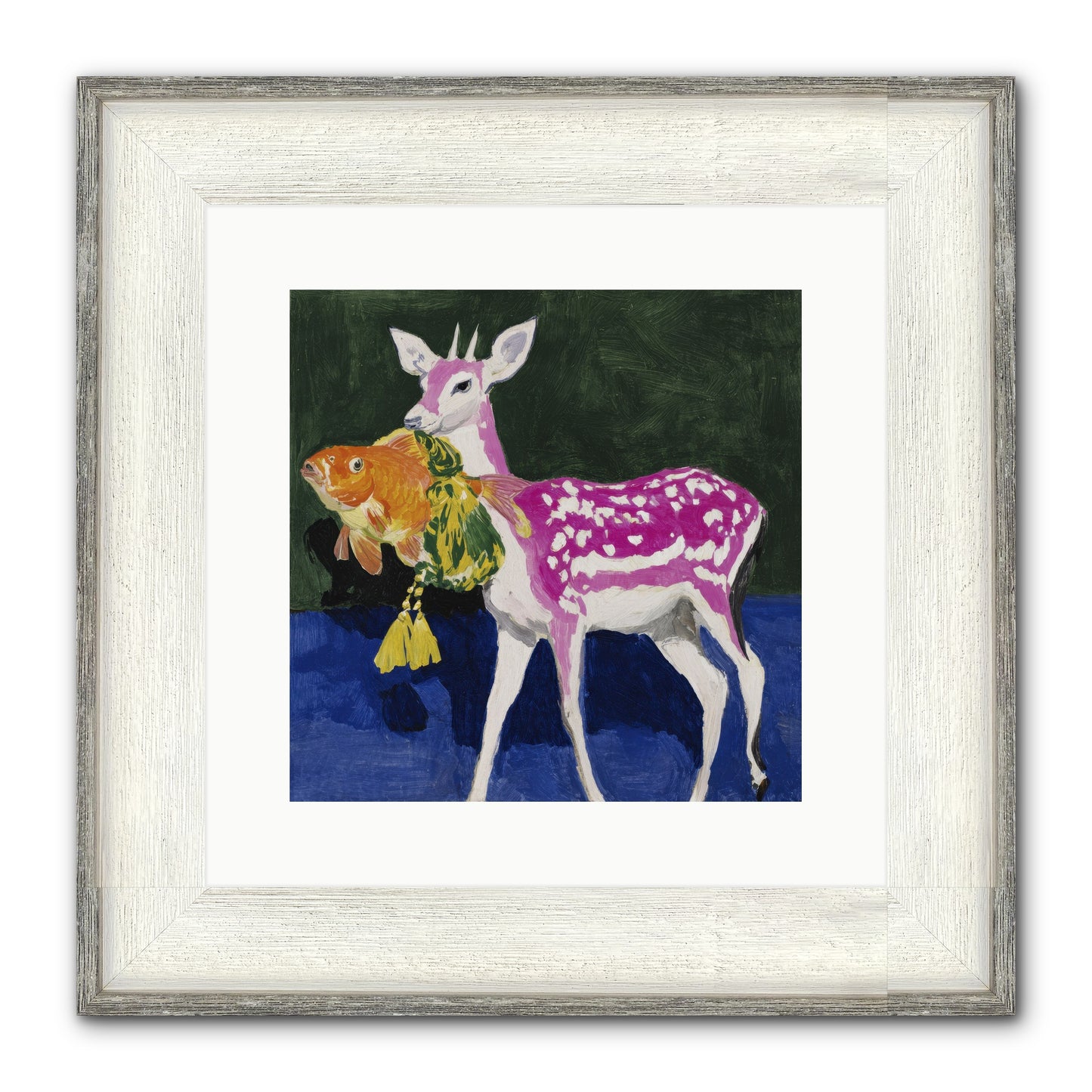 Strange Gifts Framed Print - Driftwood White 12x12