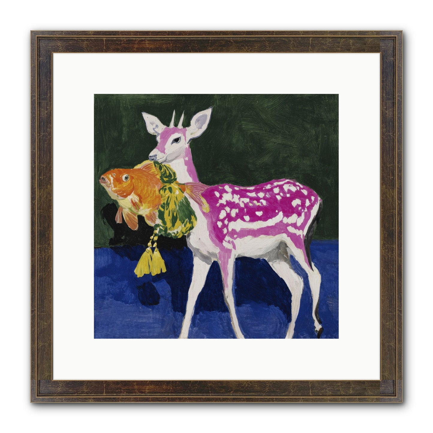 Strange Gifts Framed Print - Slimwoods Black/Gold 12x12
