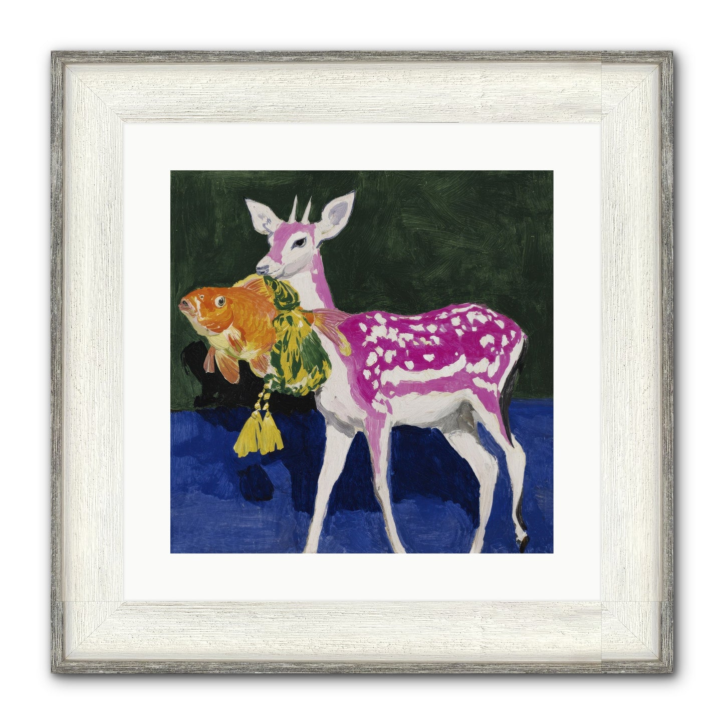 Strange Gifts Framed Print - Driftwood White 16x16
