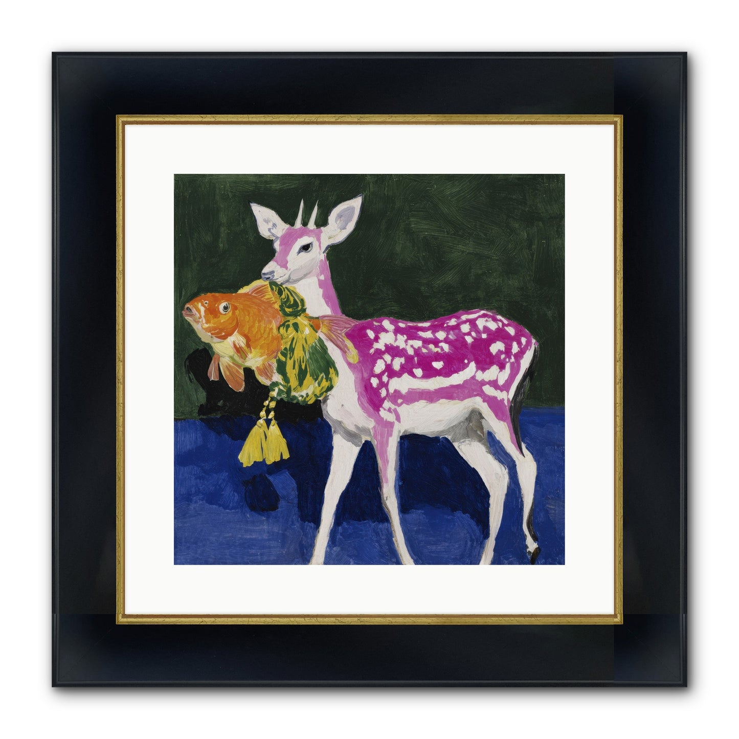 Strange Gifts Framed Print - Wide Black w/Gold 16x16