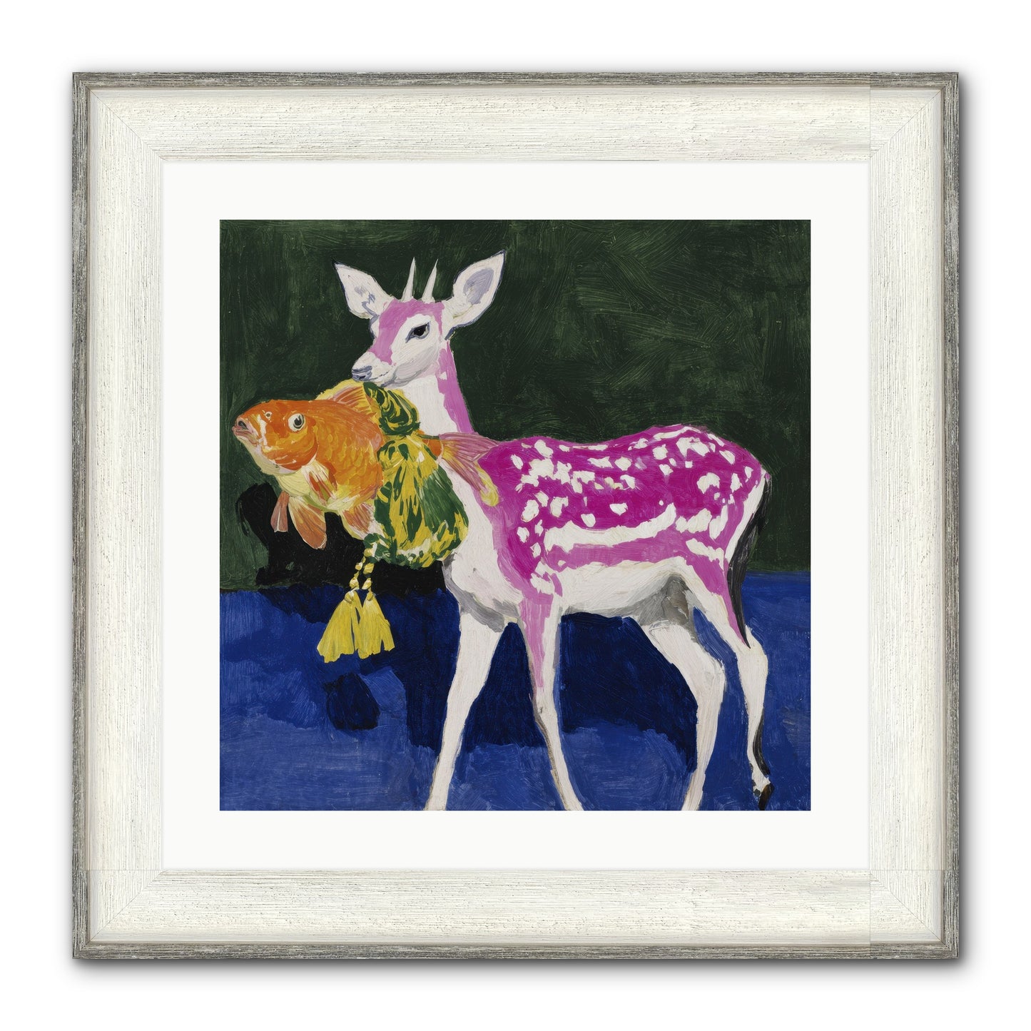 Strange Gifts Framed Print - Driftwood White 20x20