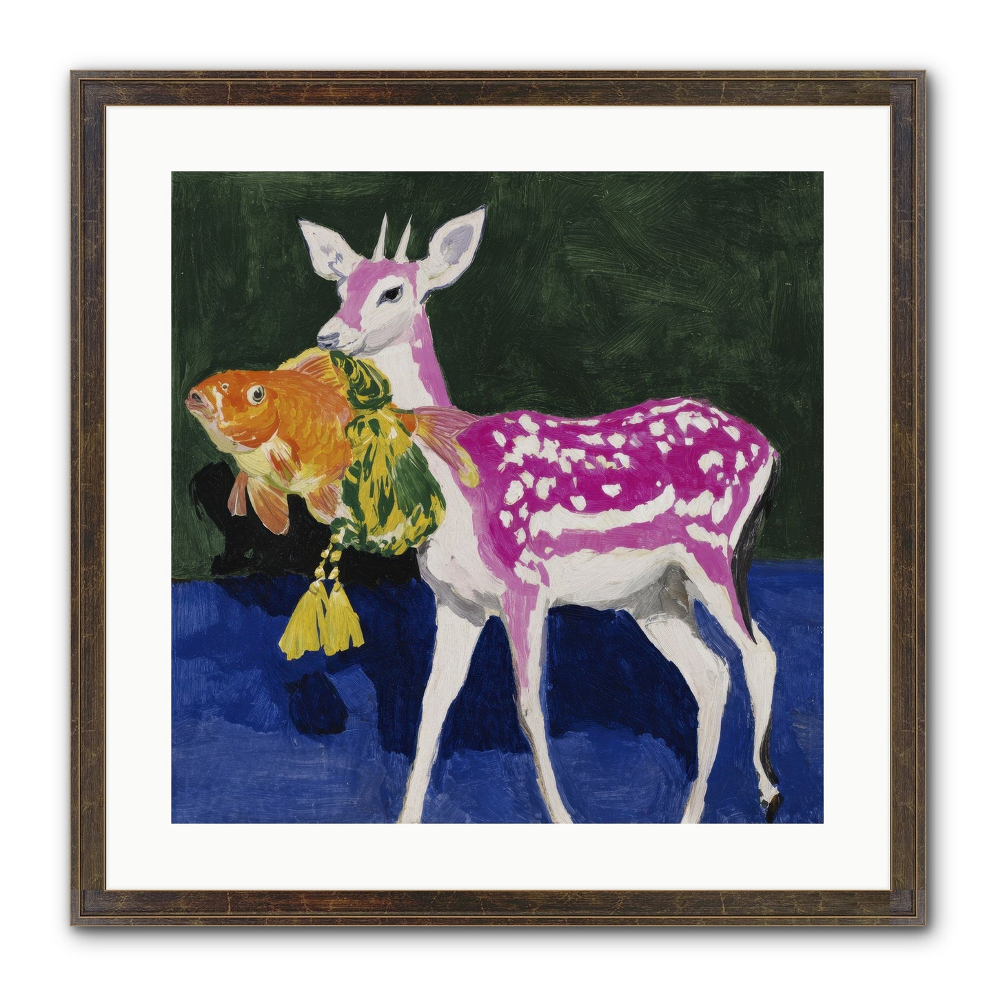Strange Gifts Framed Print - Slimwoods Black/Gold 20x20