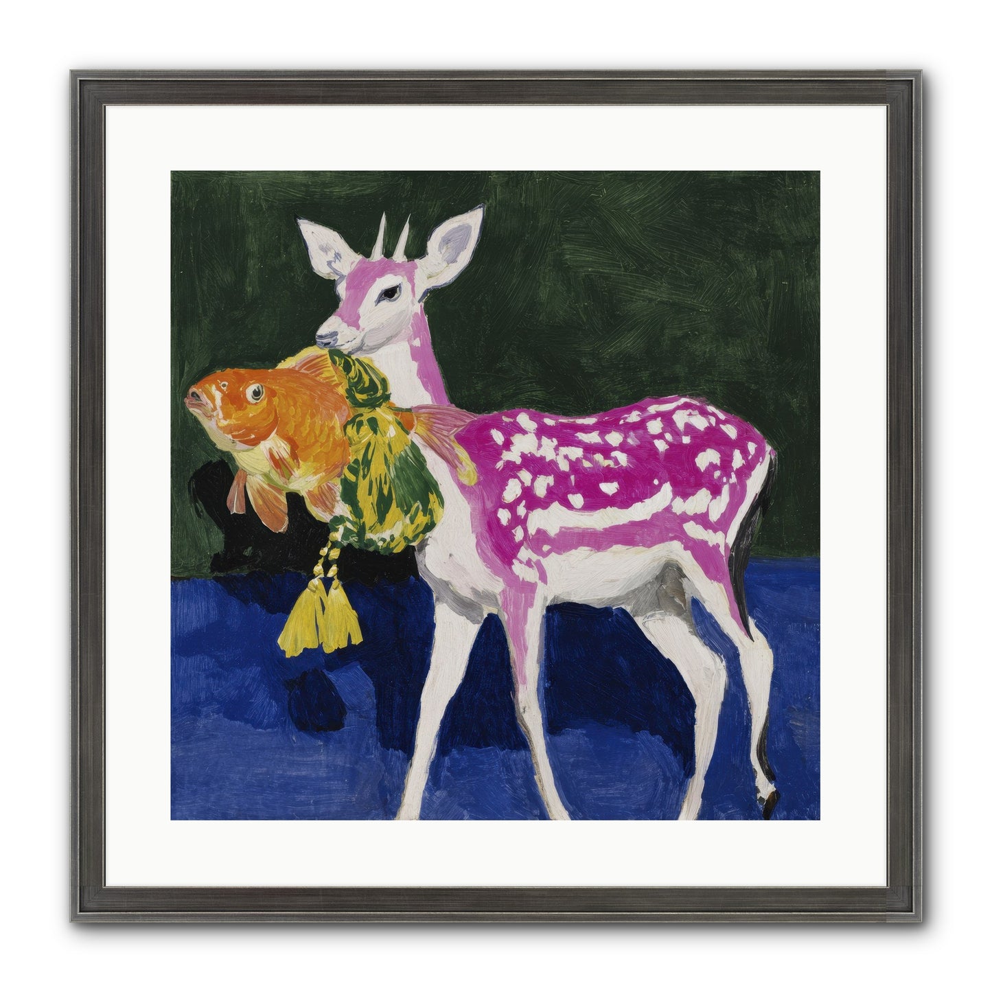 Strange Gifts Framed Print - Slimwoods Black/Silver 20x20