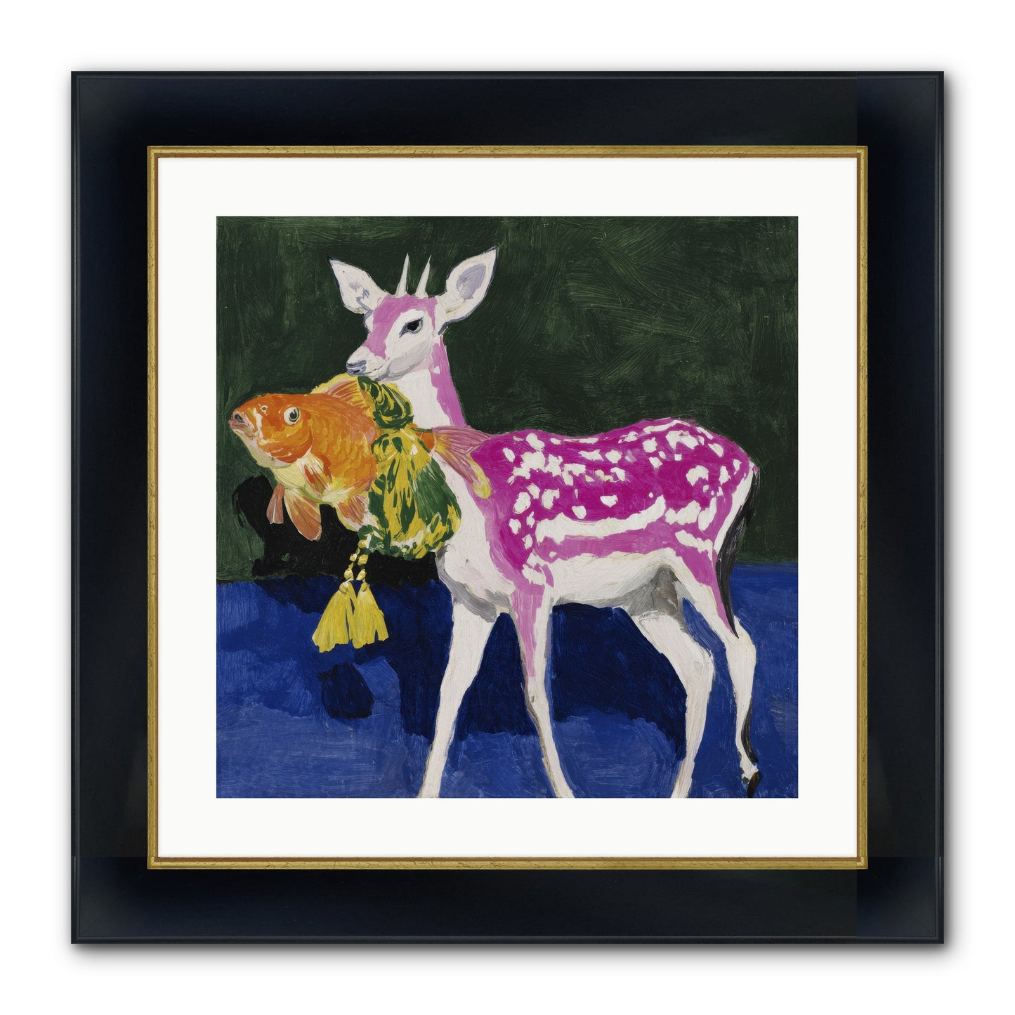 Strange Gifts Framed Print - Wide Black w/Gold 20x20