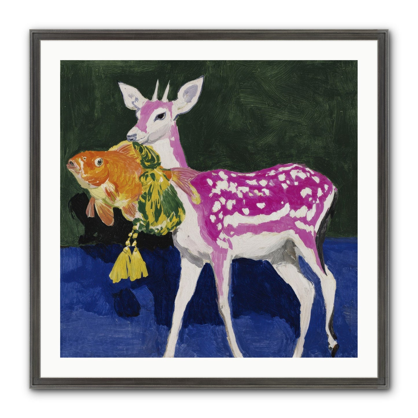 Strange Gifts Framed Print - Slimwoods Black/Silver 30x30