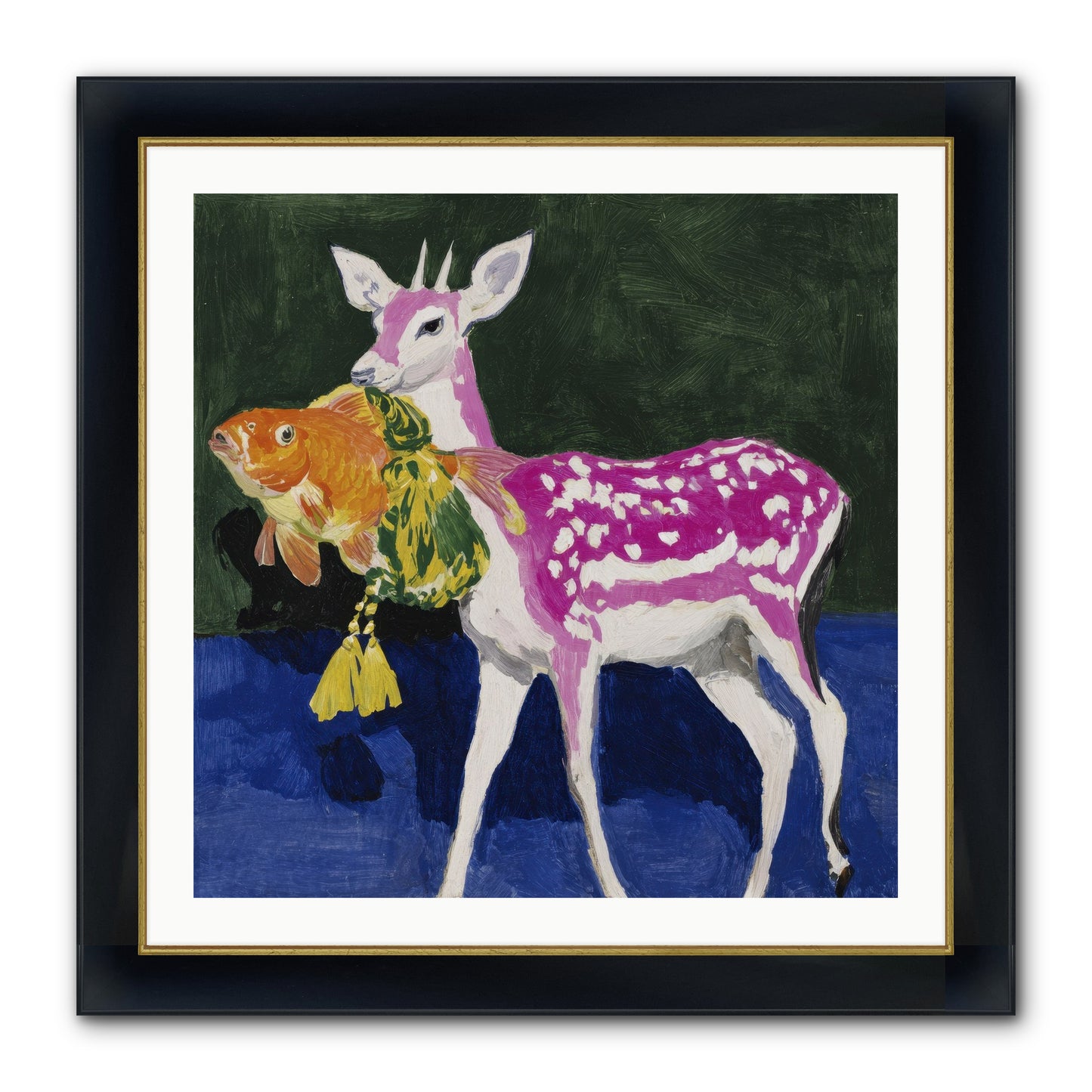 Strange Gifts Framed Print - Wide Black w/Gold 30x30