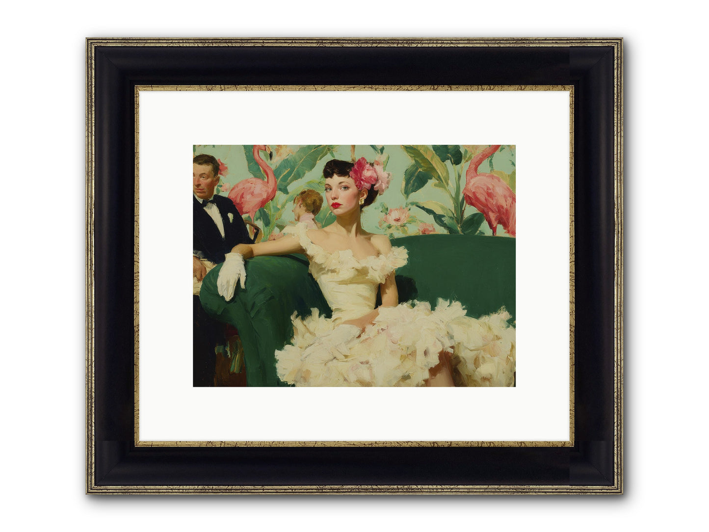 Strategic Patience Framed Print - Black & Gold 12x9