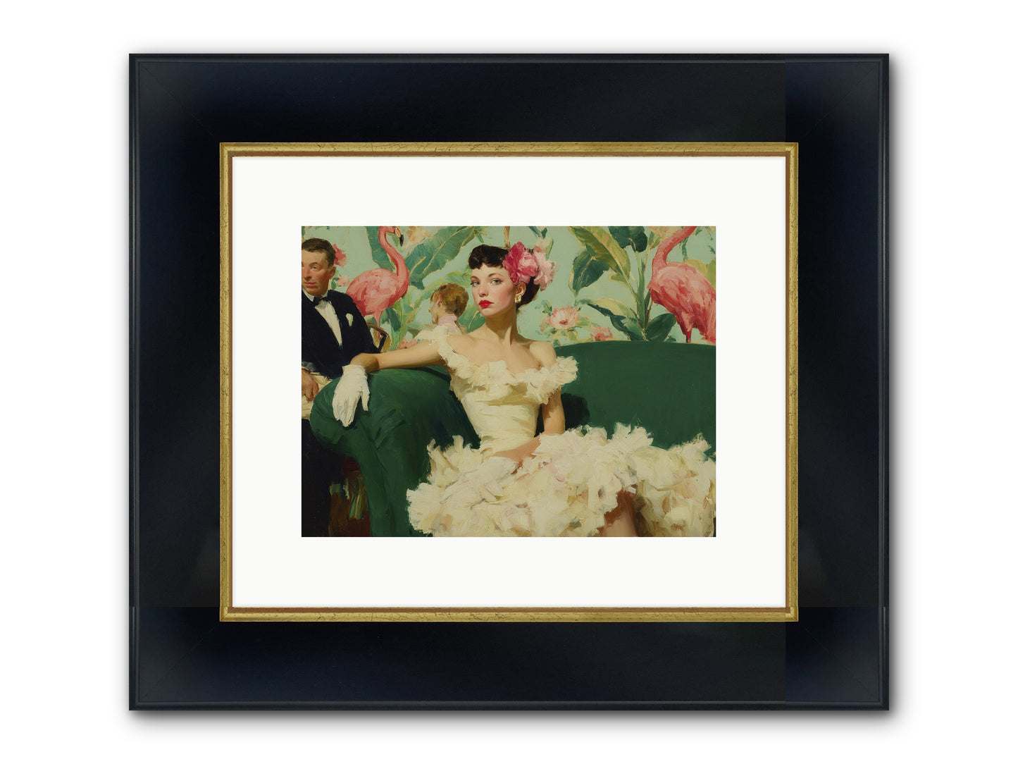 Strategic Patience Framed Print - Wide Black w/Gold 12x9