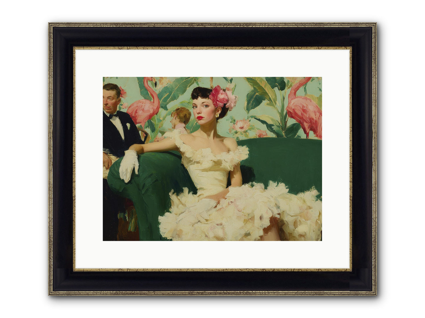 Strategic Patience Framed Print - Black & Gold 16x12