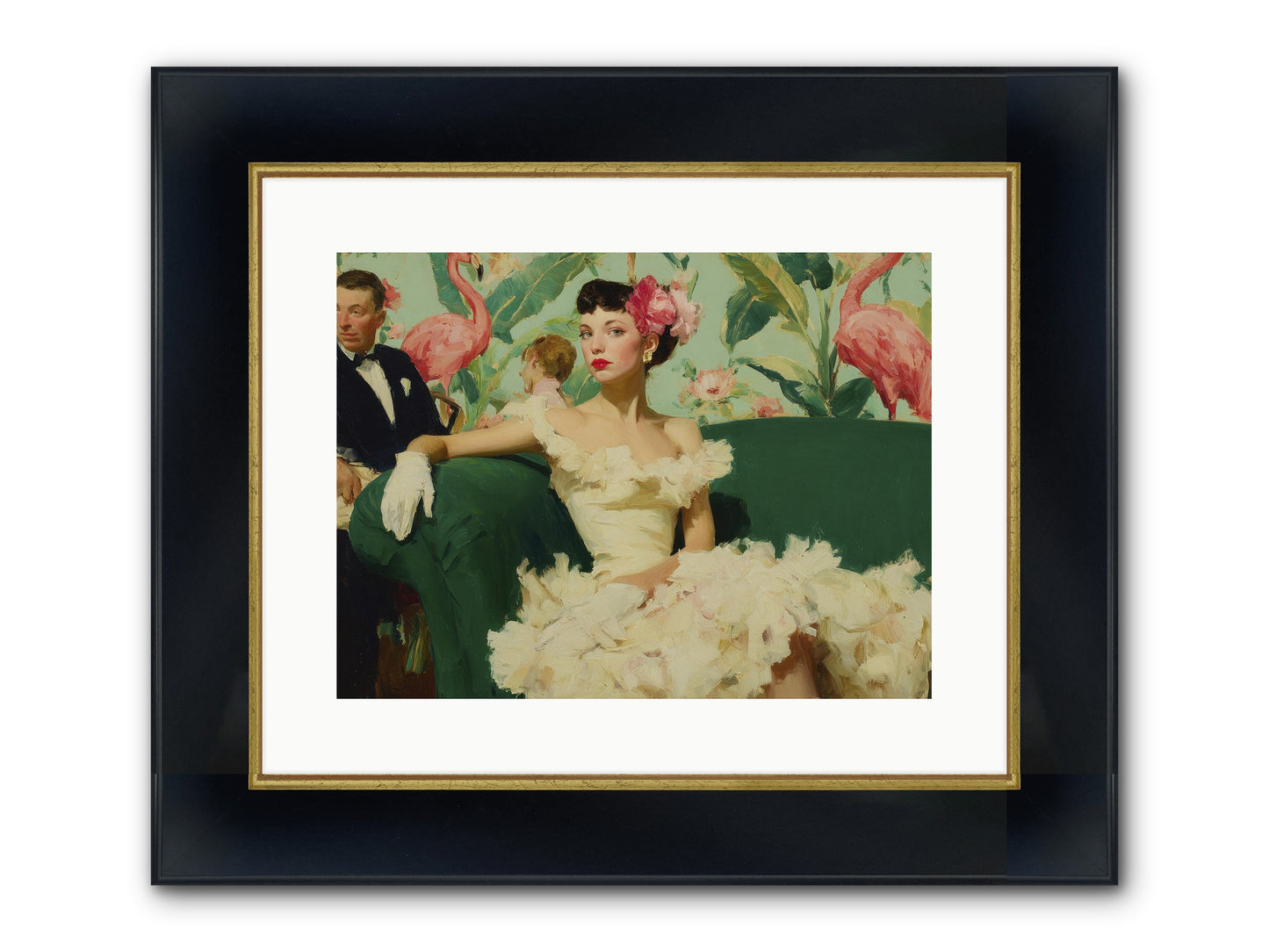 Strategic Patience Framed Print - Wide Black w/Gold 16x12