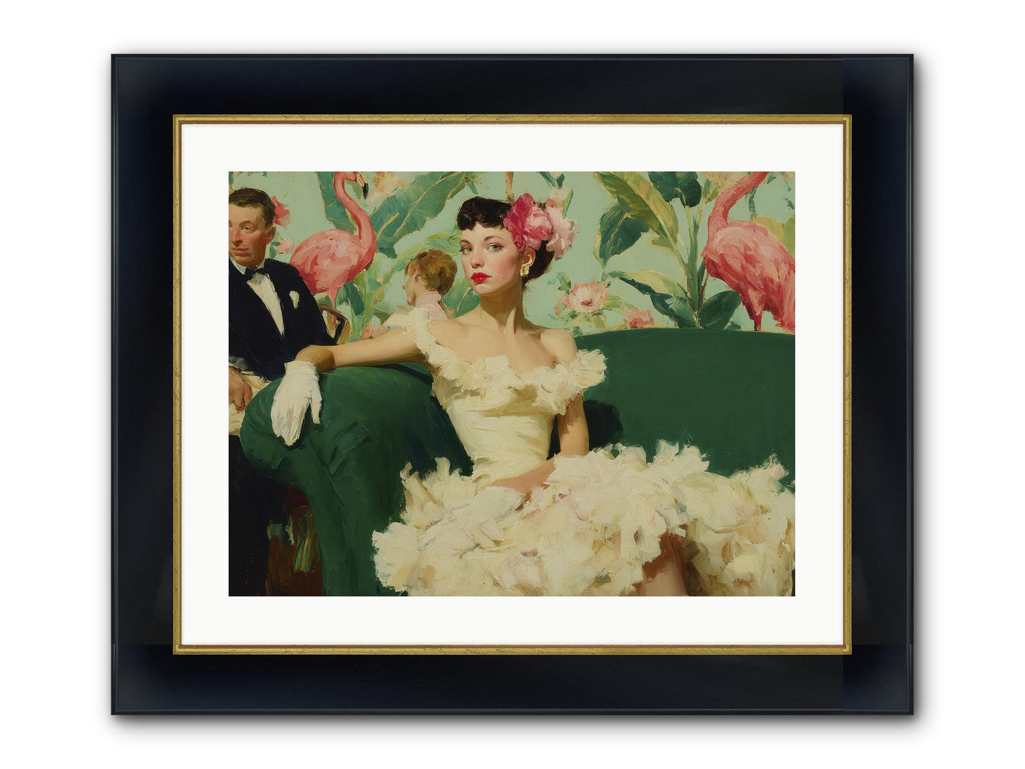 Strategic Patience Framed Print - Wide Black w/Gold 24x18