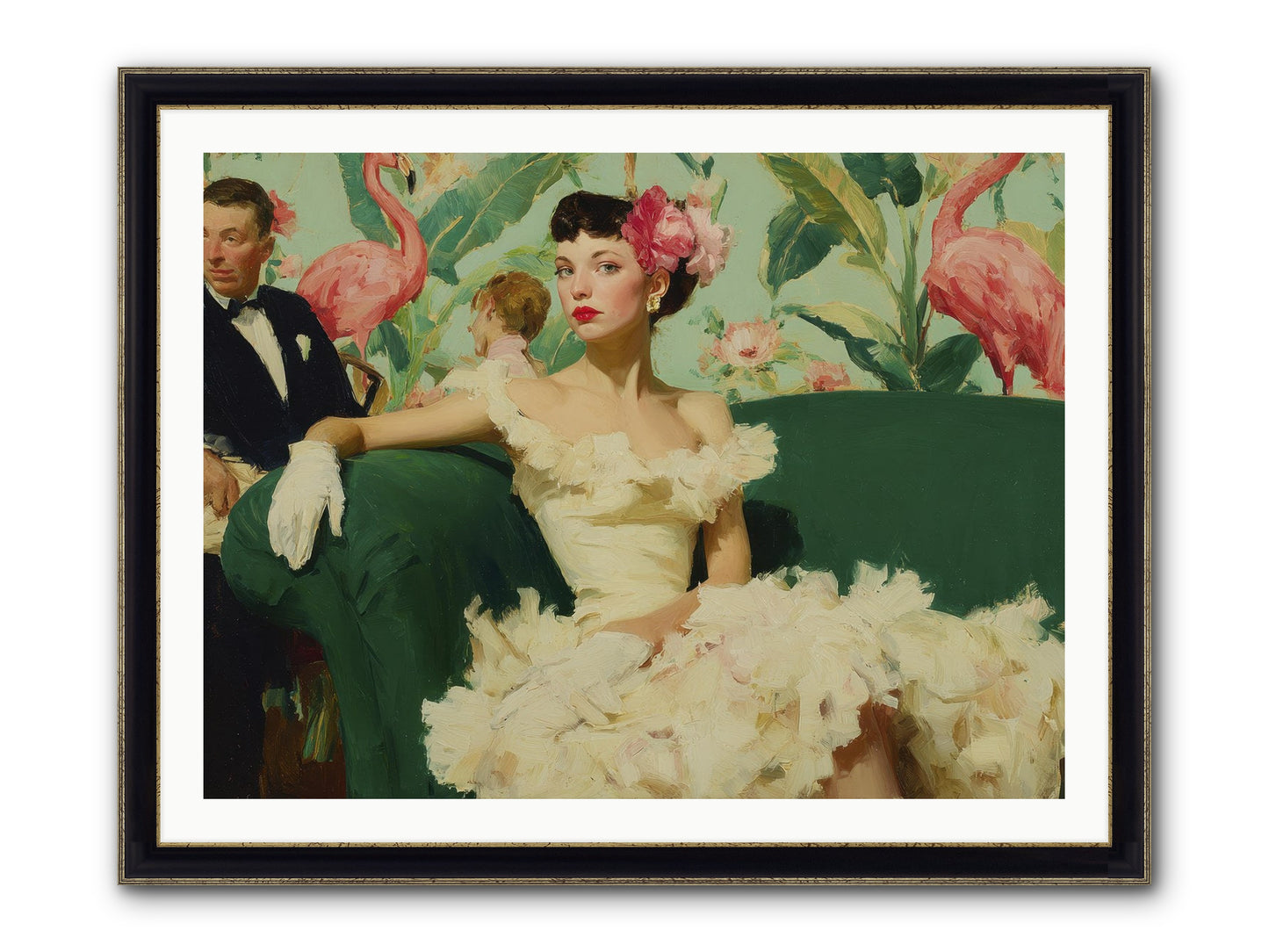 Strategic Patience Framed Print - Black & Gold 40x30