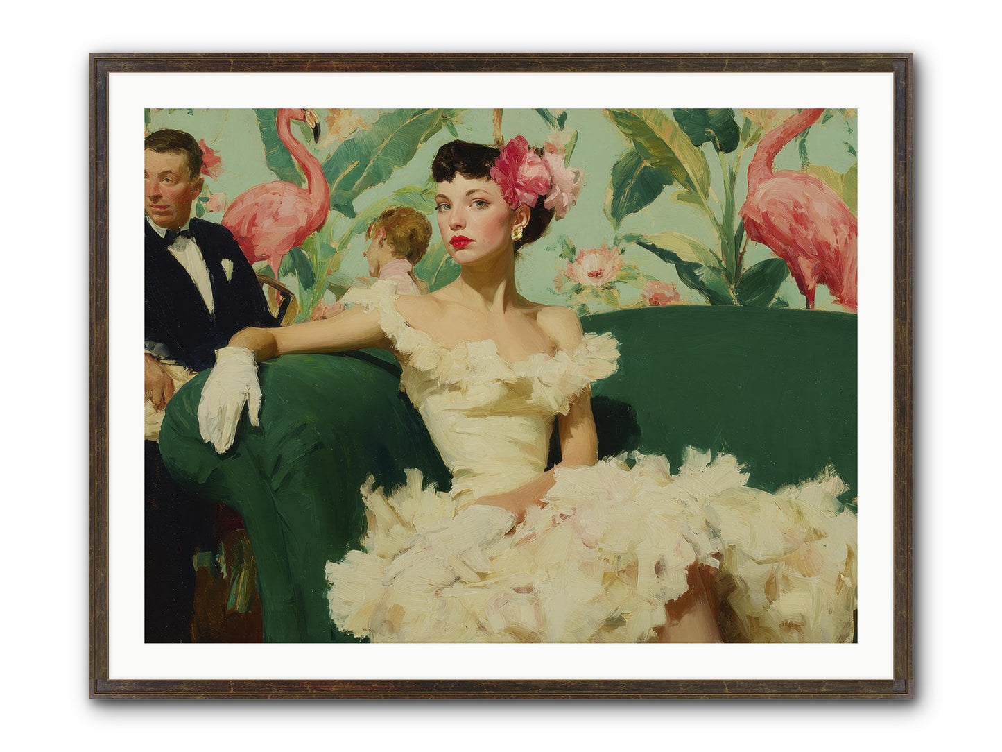Strategic Patience Framed Print - Slimwoods Black/Gold 40x30