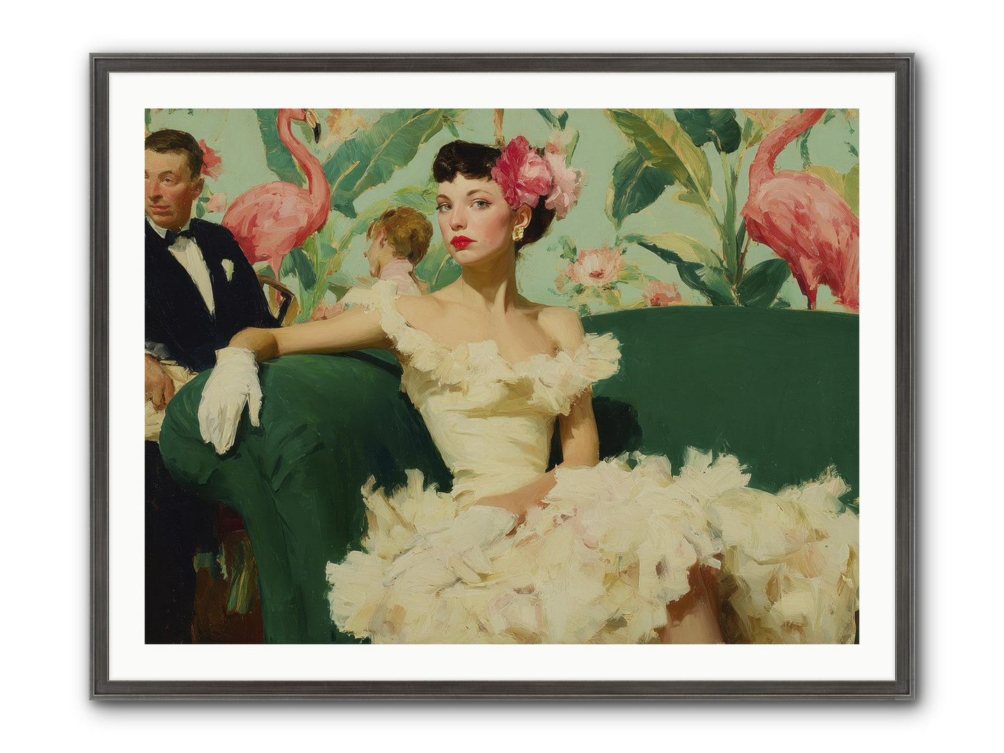 Strategic Patience Framed Print - Slimwoods Black/Silver 40x30