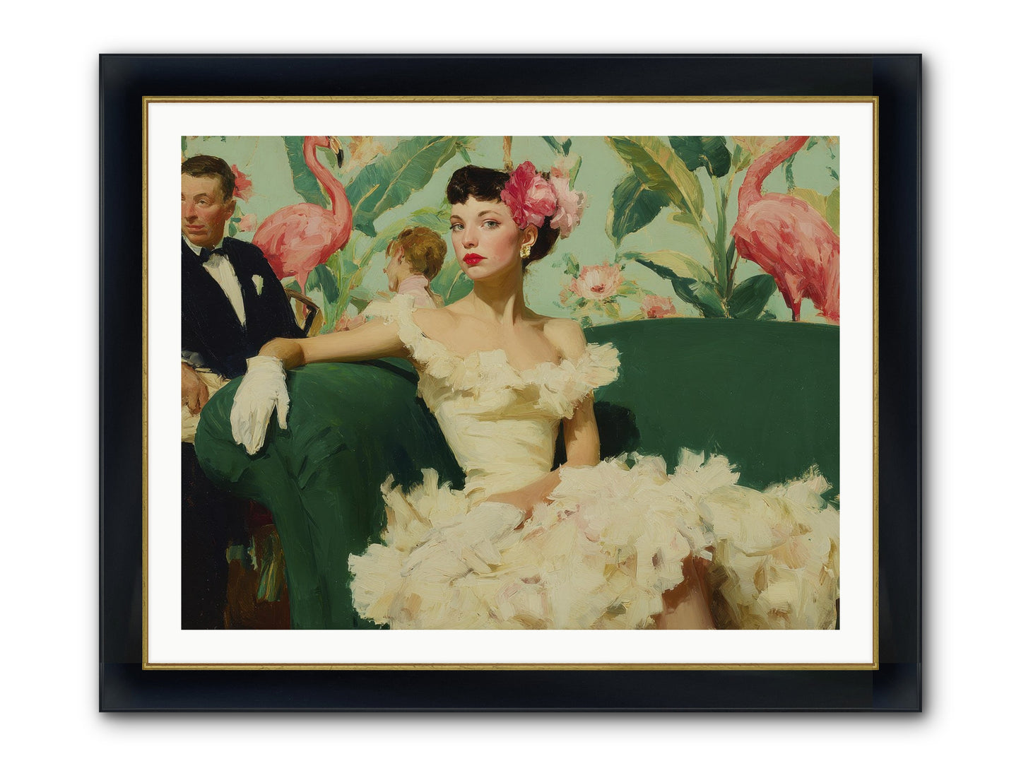 Strategic Patience Framed Print - Wide Black w/Gold 40x30