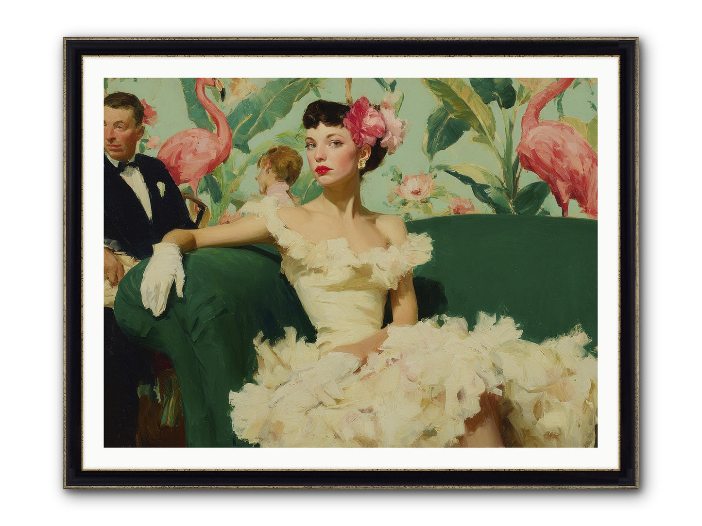 Strategic Patience Framed Print - Black & Gold 48x36