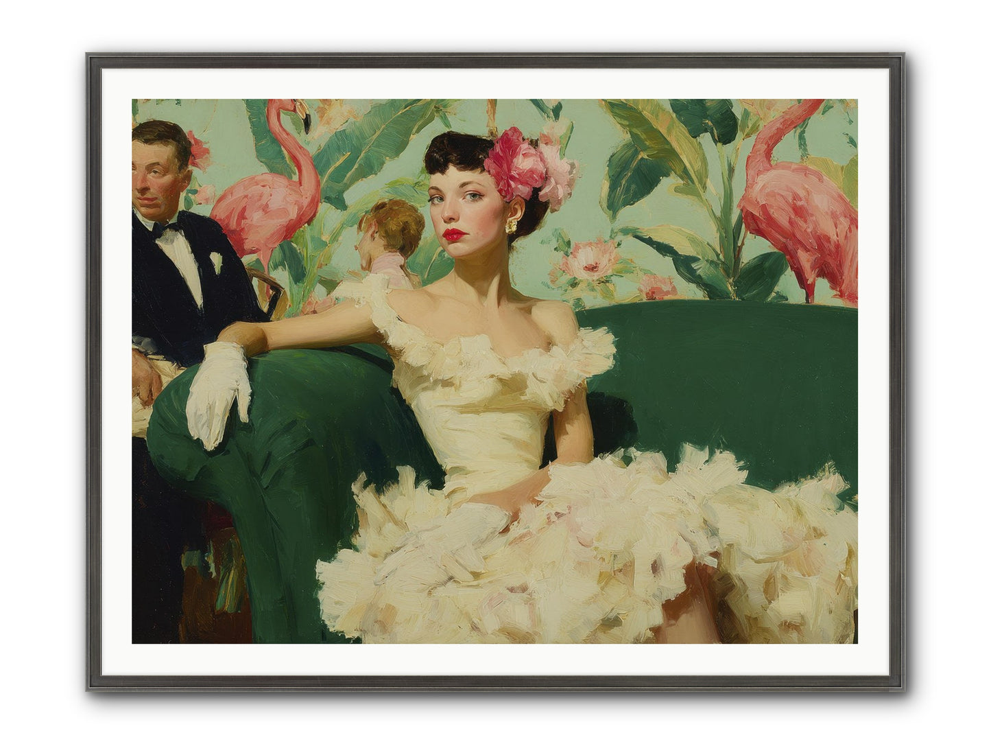 Strategic Patience Framed Print - Slimwoods Black/Silver 48x36