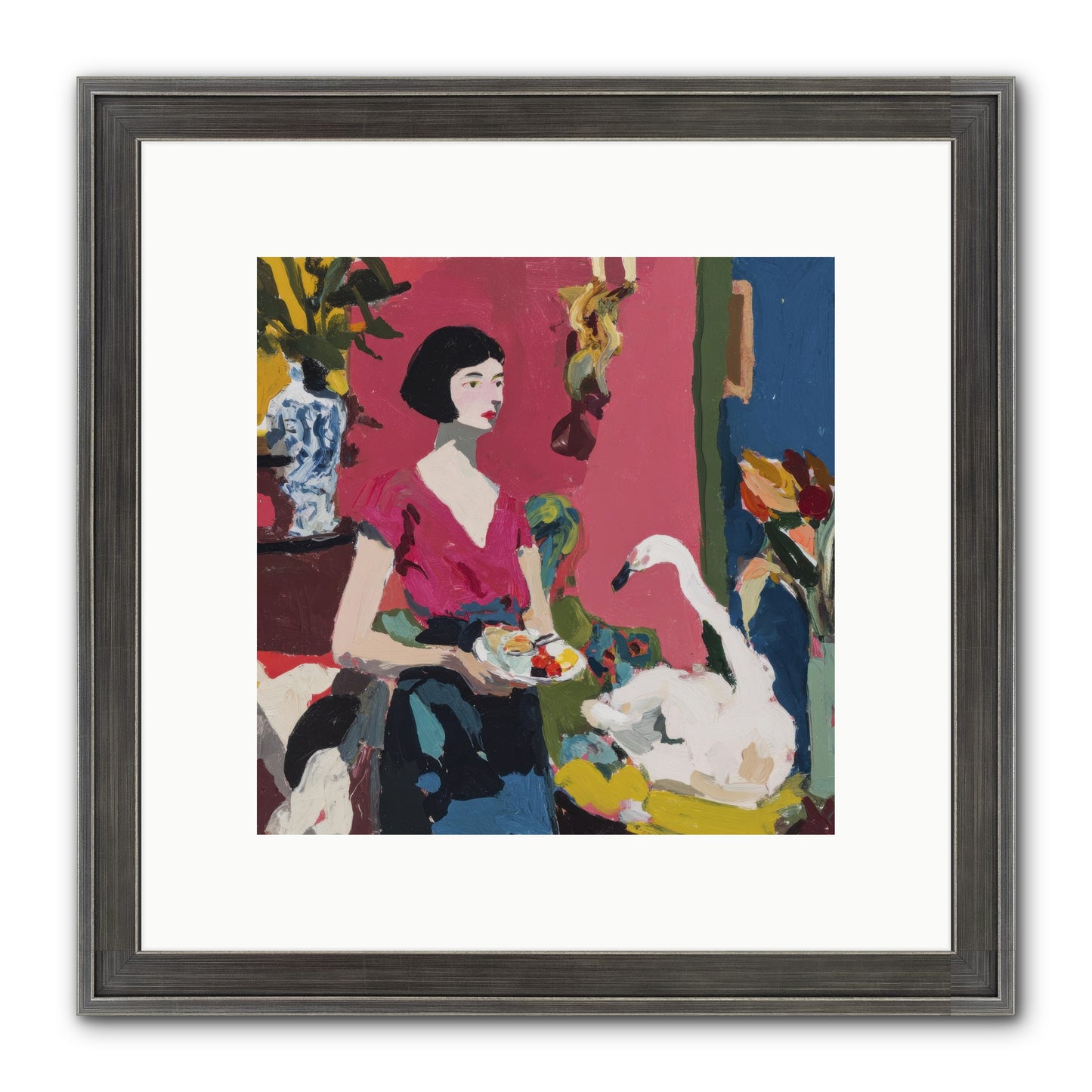 Studio Companions Framed Print - Slimwoods Black/Silver 10x10