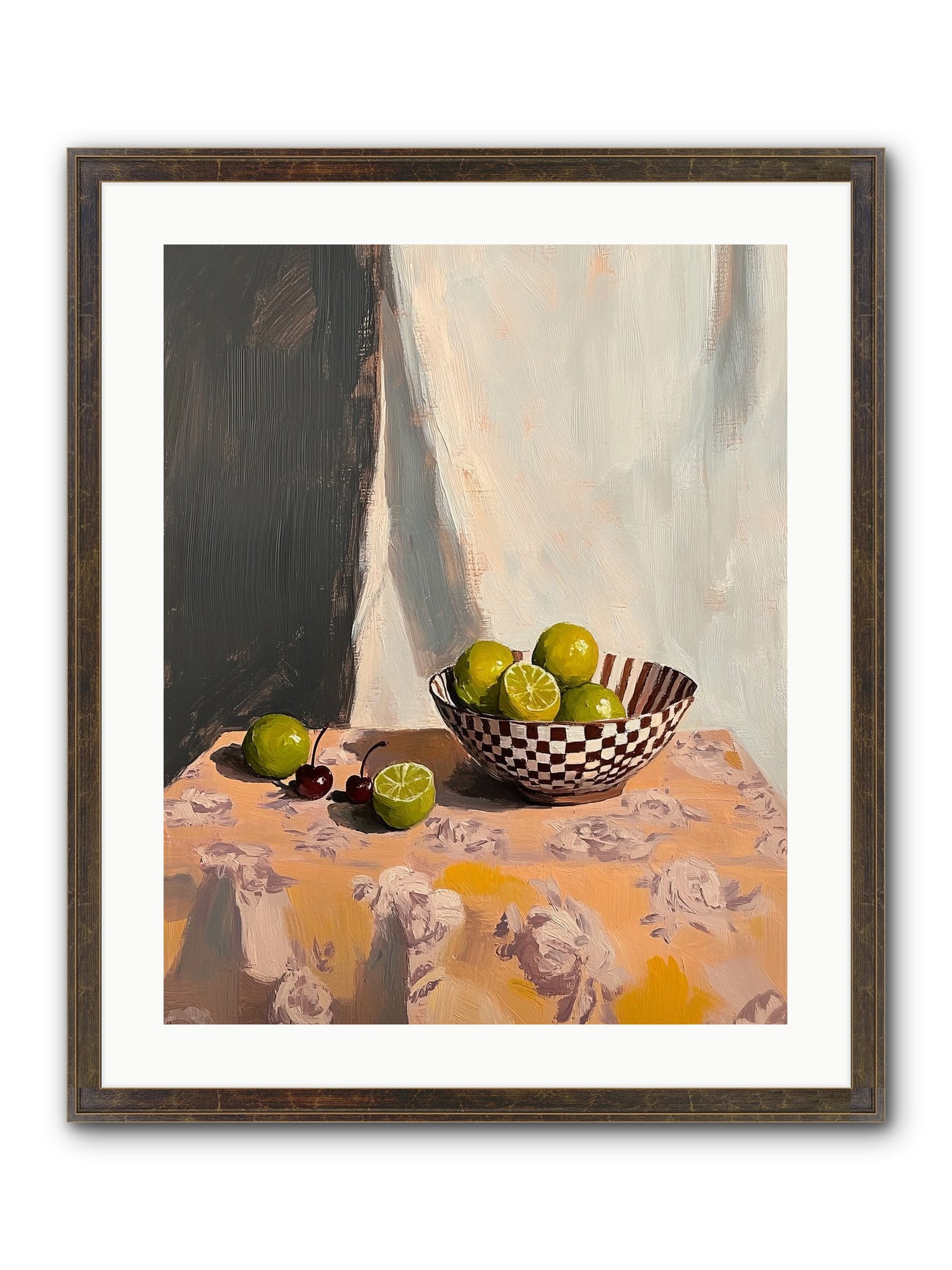 Studio Light Framed Print - Slimwoods Black/Gold 20x25