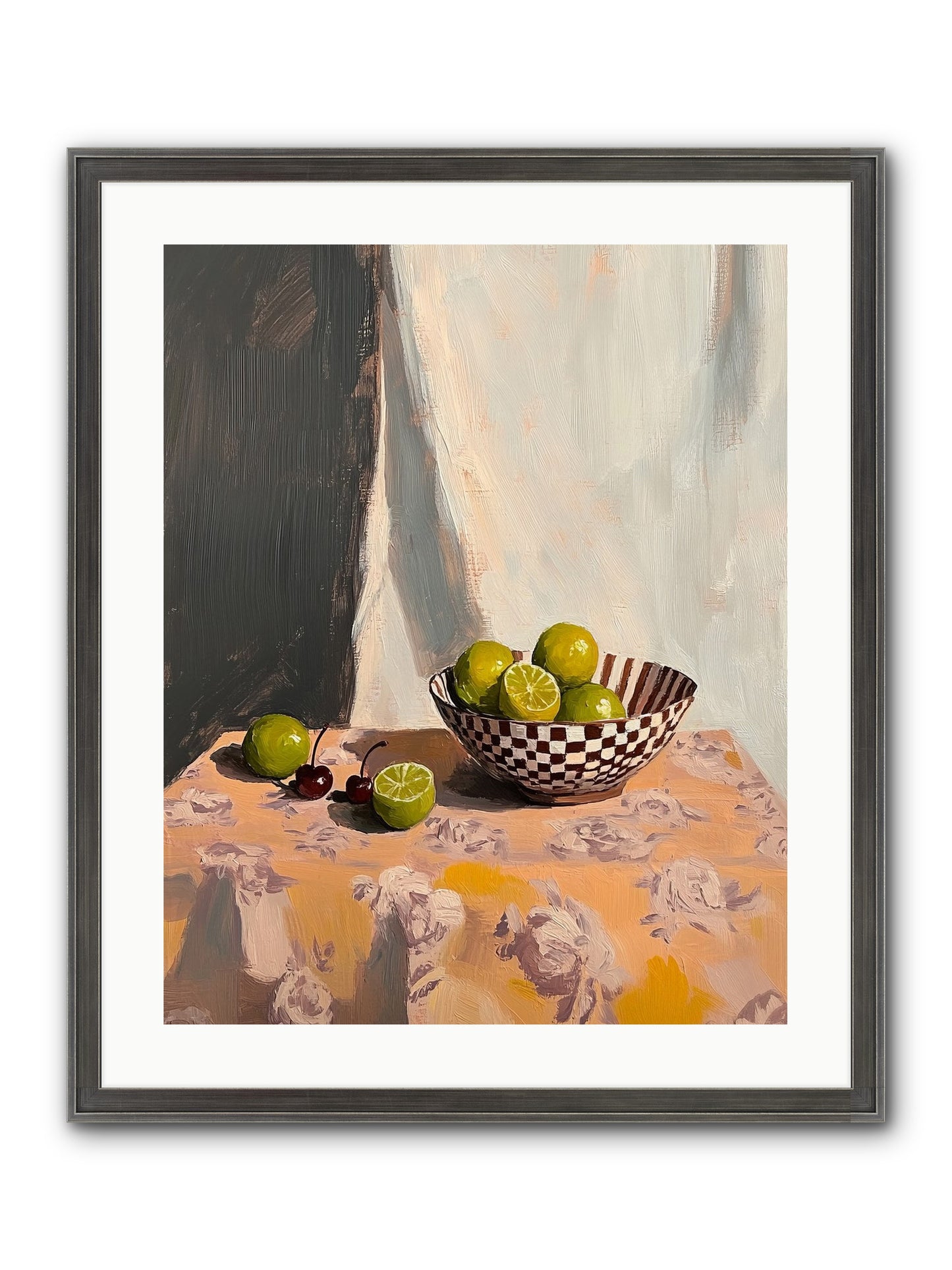 Studio Light Framed Print - Slimwoods Black/Silver 20x25