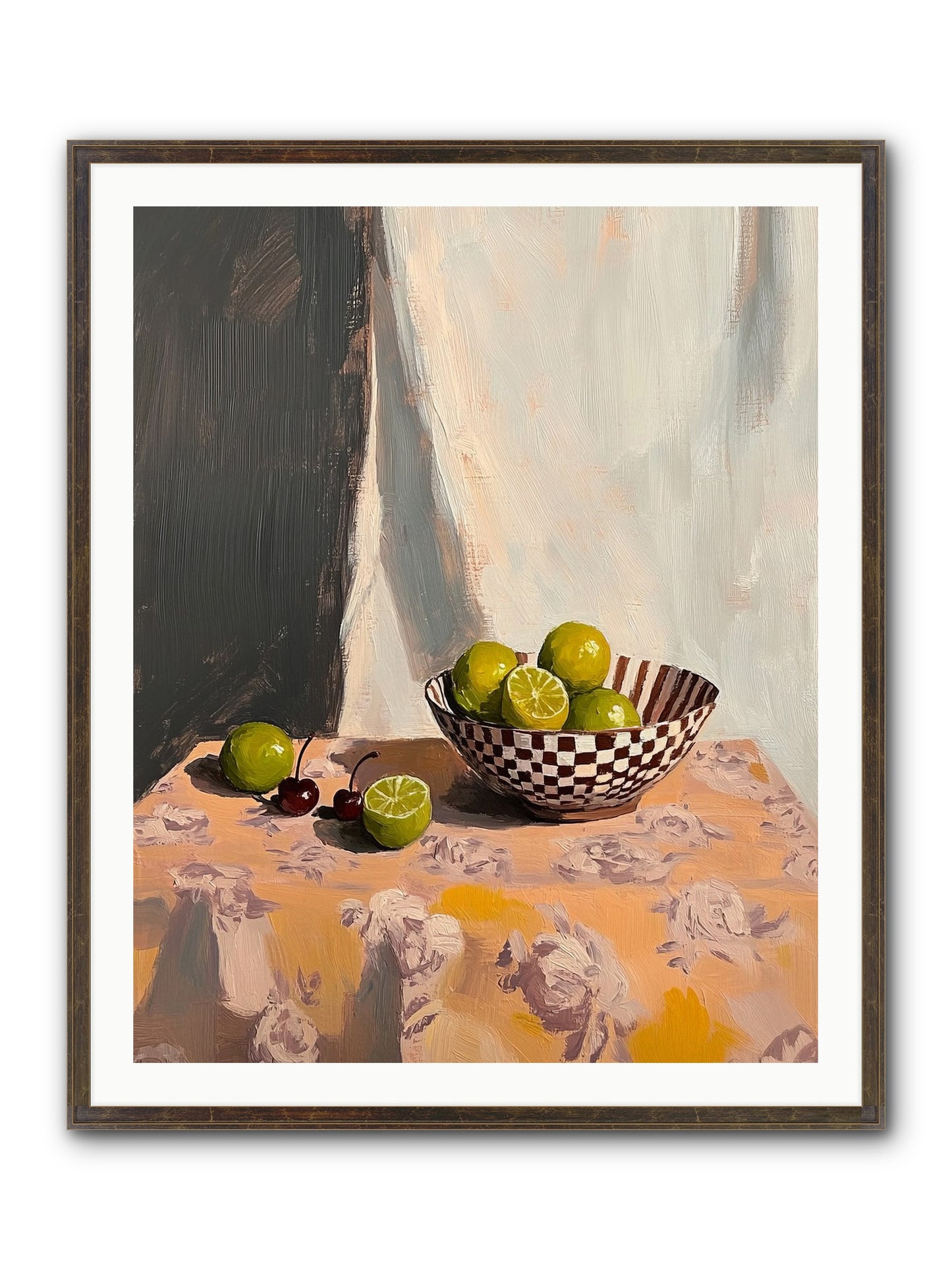 Studio Light Framed Print - Slimwoods Black/Gold 32x40