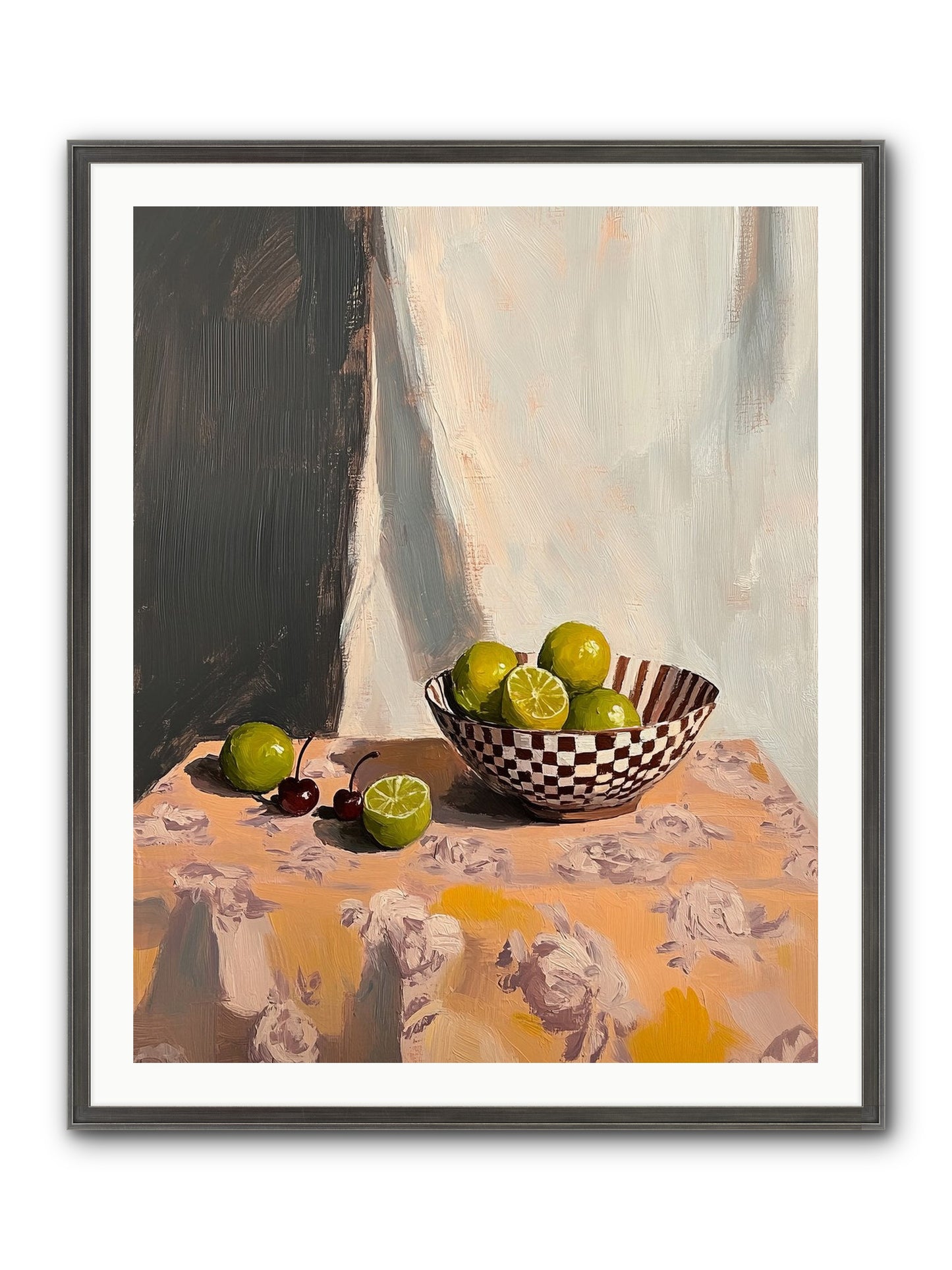 Studio Light Framed Print - Slimwoods Black/Silver 32x40