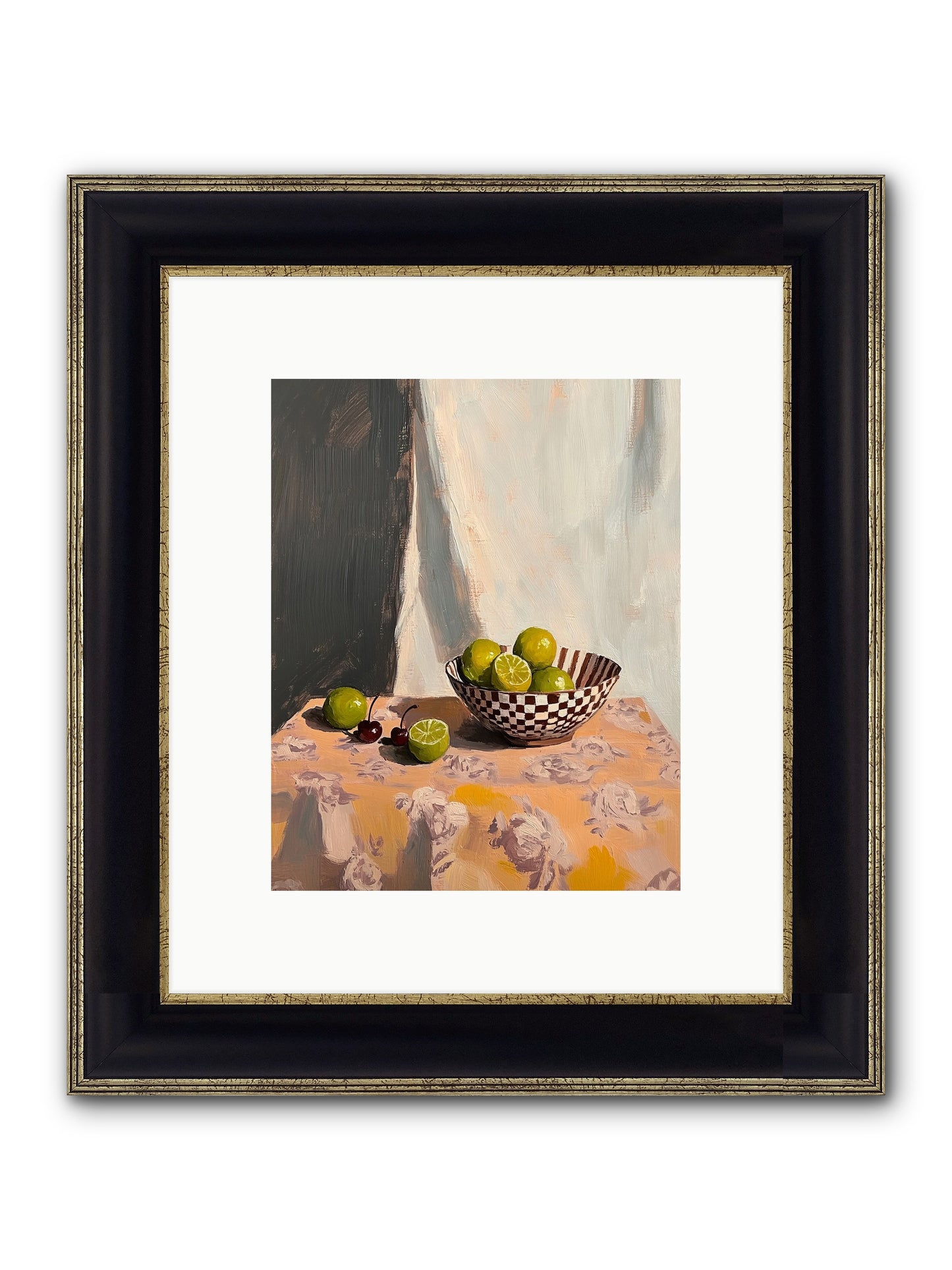 Studio Light Framed Print - Black & Gold 8x10