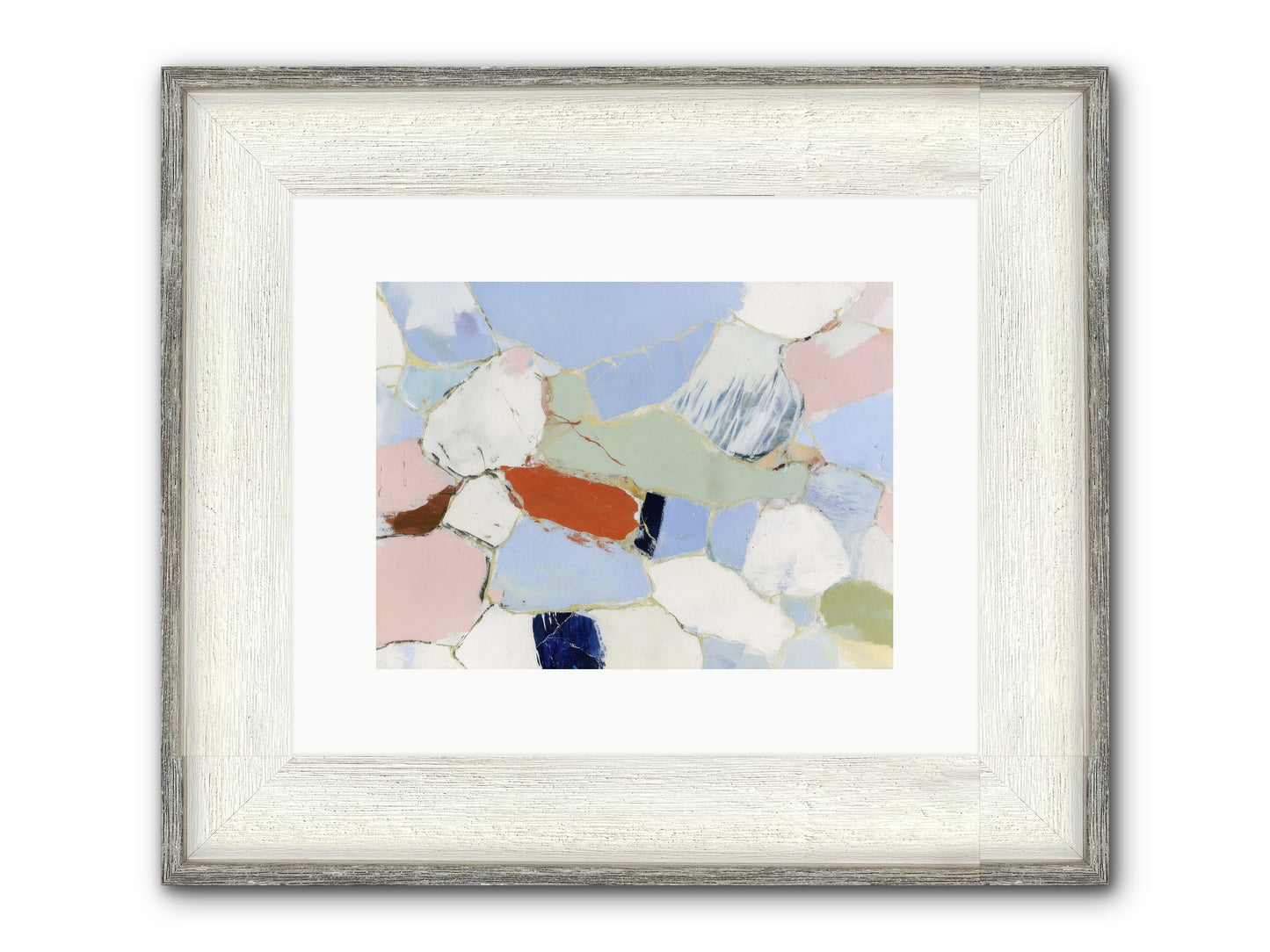 Subliminal Thread Framed Print - Driftwood White 12x9