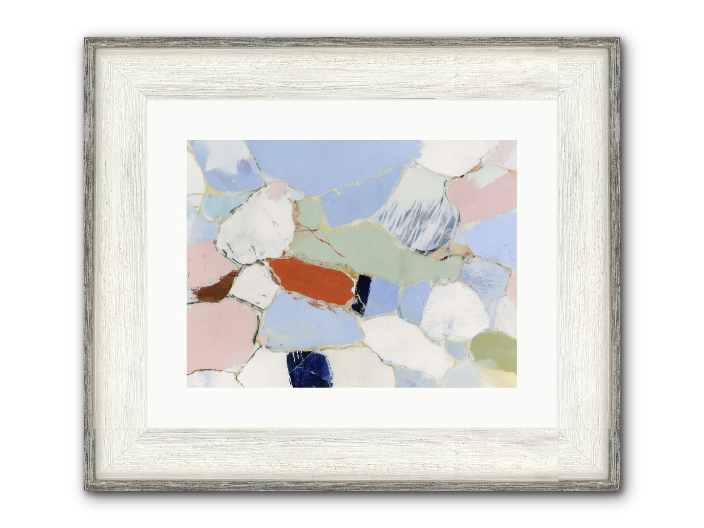 Subliminal Thread Framed Print - Driftwood White 16x12