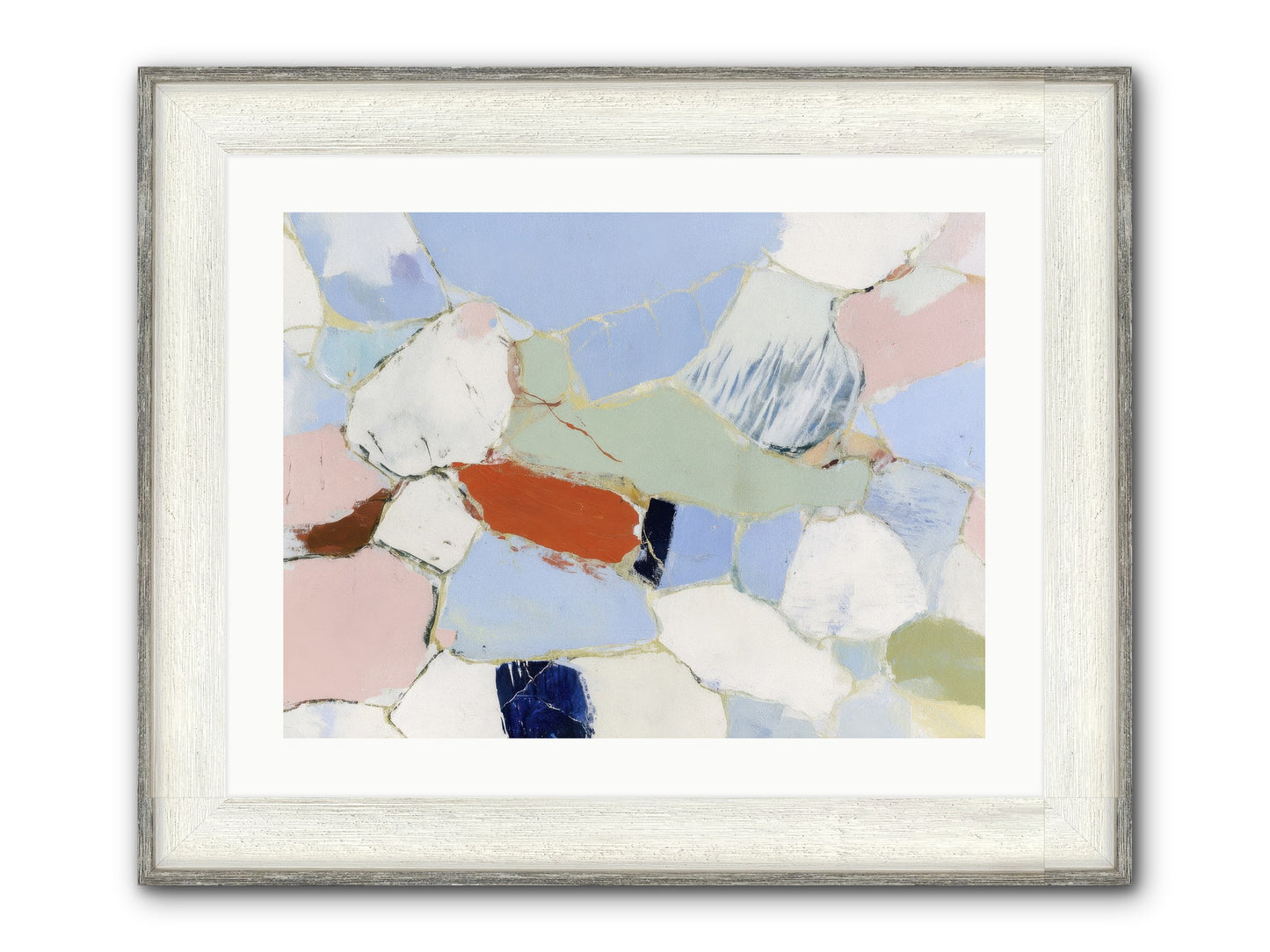 Subliminal Thread Framed Print - Driftwood White 24x18