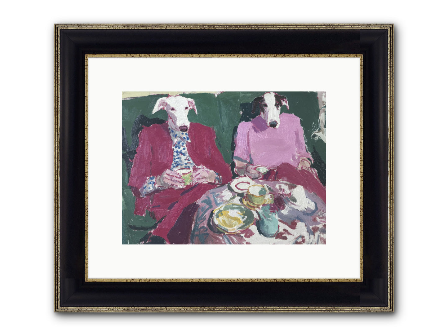 Such Good Manners Framed Print - Black & Gold 12x9