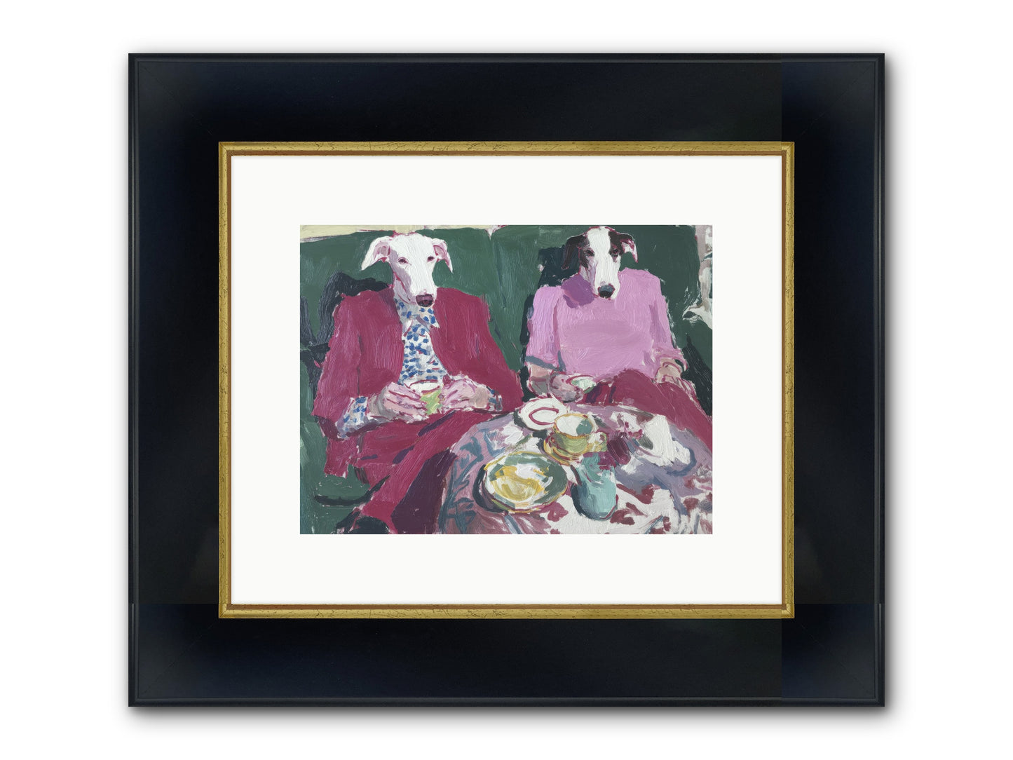 Such Good Manners Framed Print - Wide Black w/Gold 12x9