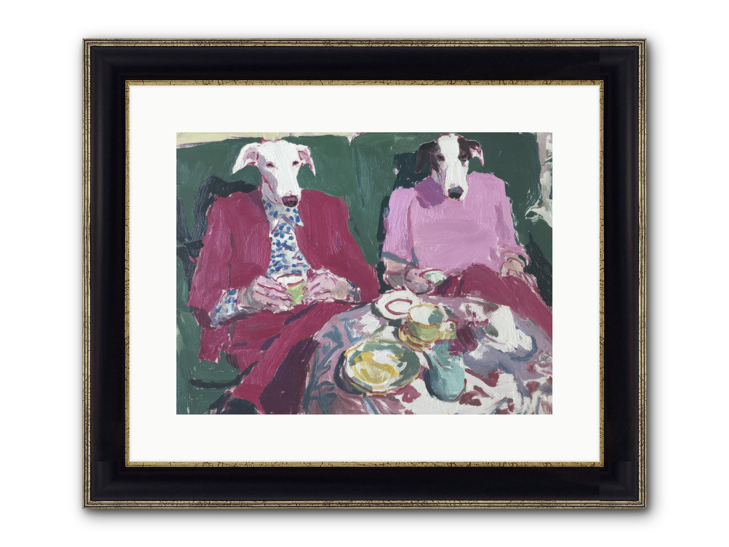 Such Good Manners Framed Print - Black & Gold 16x12