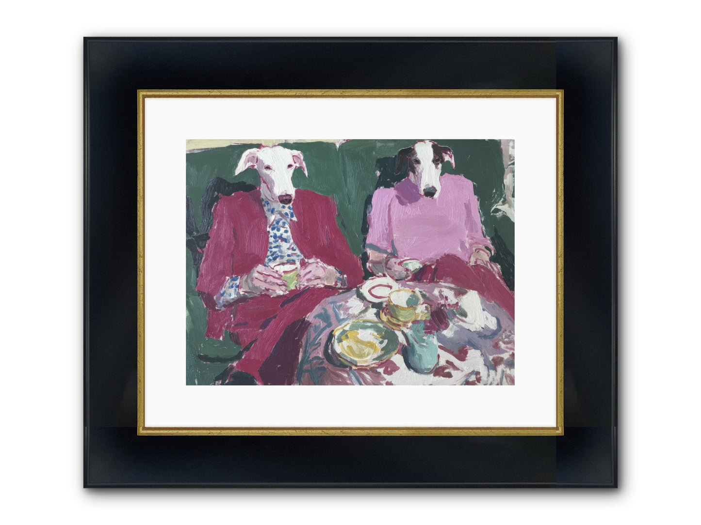 Such Good Manners Framed Print - Wide Black w/Gold 16x12