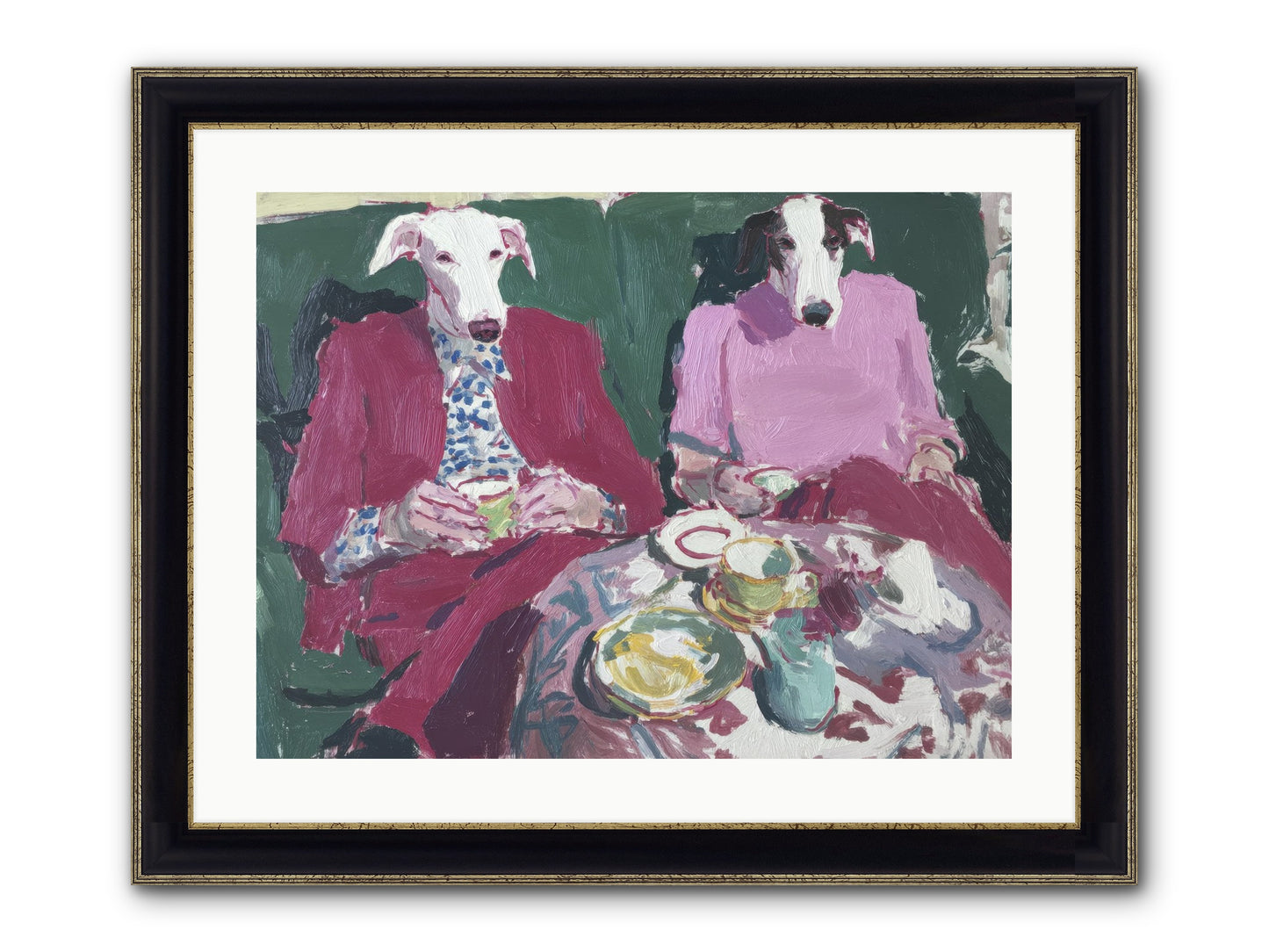 Such Good Manners Framed Print - Black & Gold 24x18