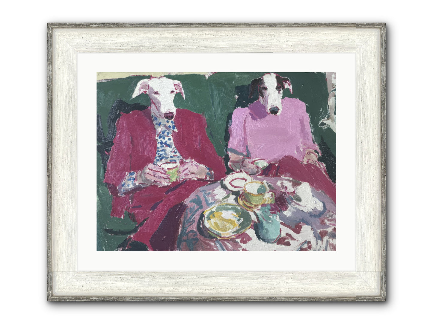 Such Good Manners Framed Print - Driftwood White 24x18