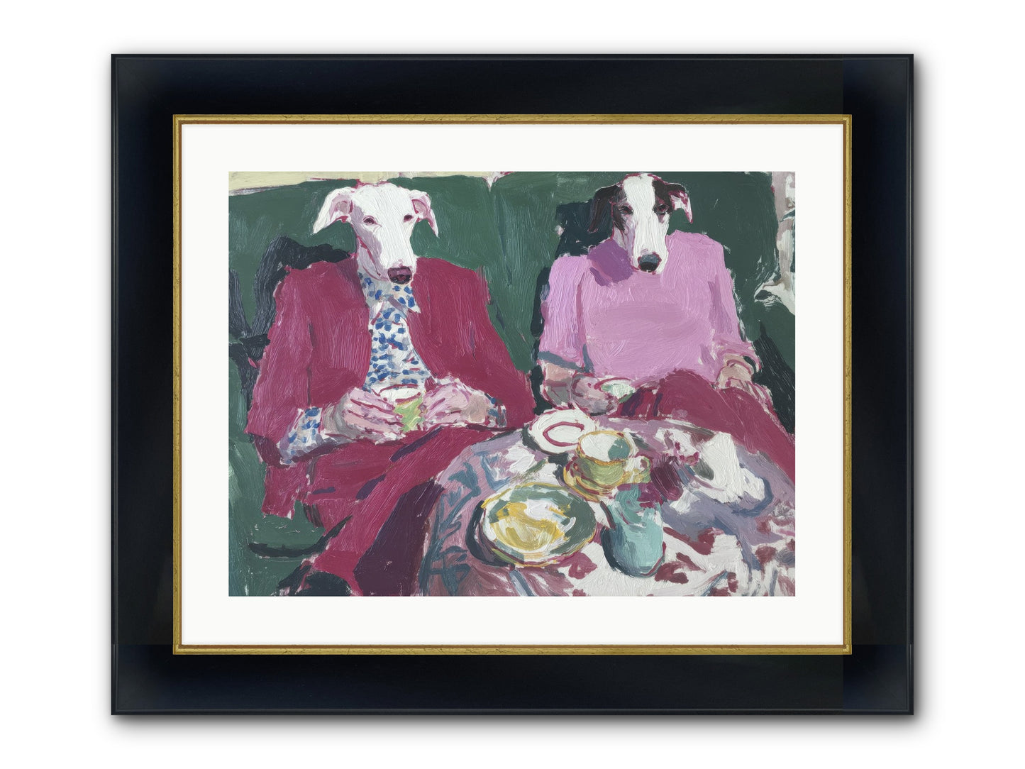 Such Good Manners Framed Print - Wide Black w/Gold 24x18