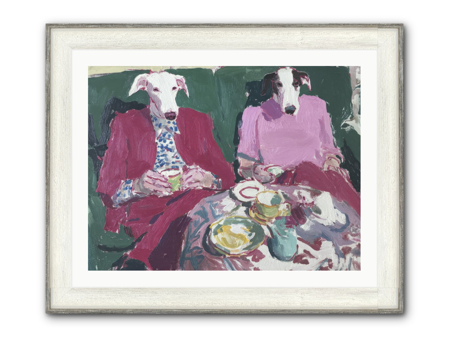 Such Good Manners Framed Print - Driftwood White 32x24