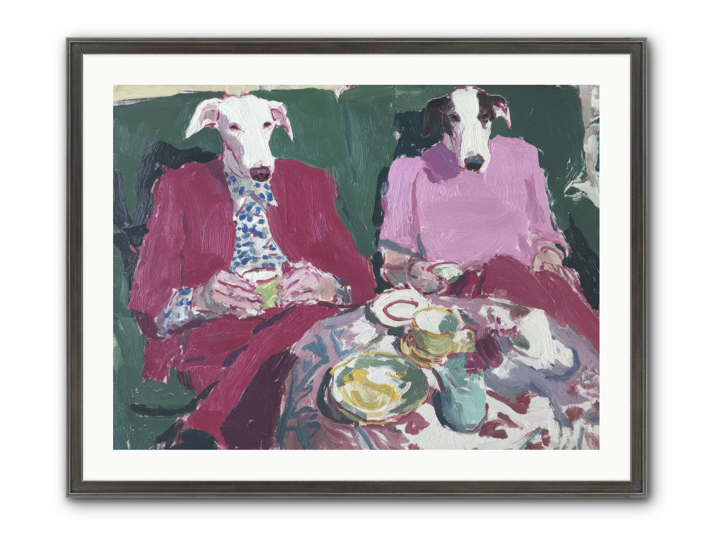 Such Good Manners Framed Print - Slimwoods Black/Silver 32x24