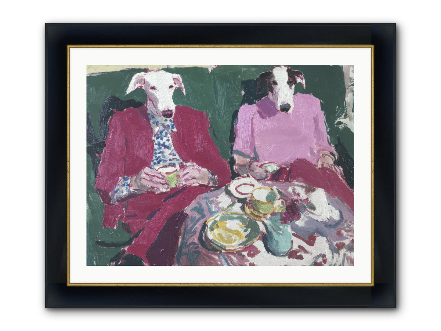 Such Good Manners Framed Print - Wide Black w/Gold 32x24