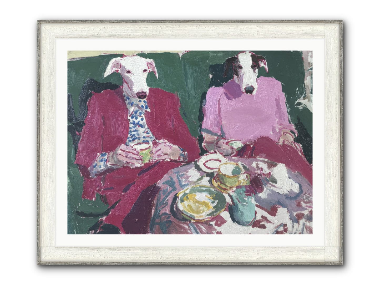 Such Good Manners Framed Print - Driftwood White 40x30