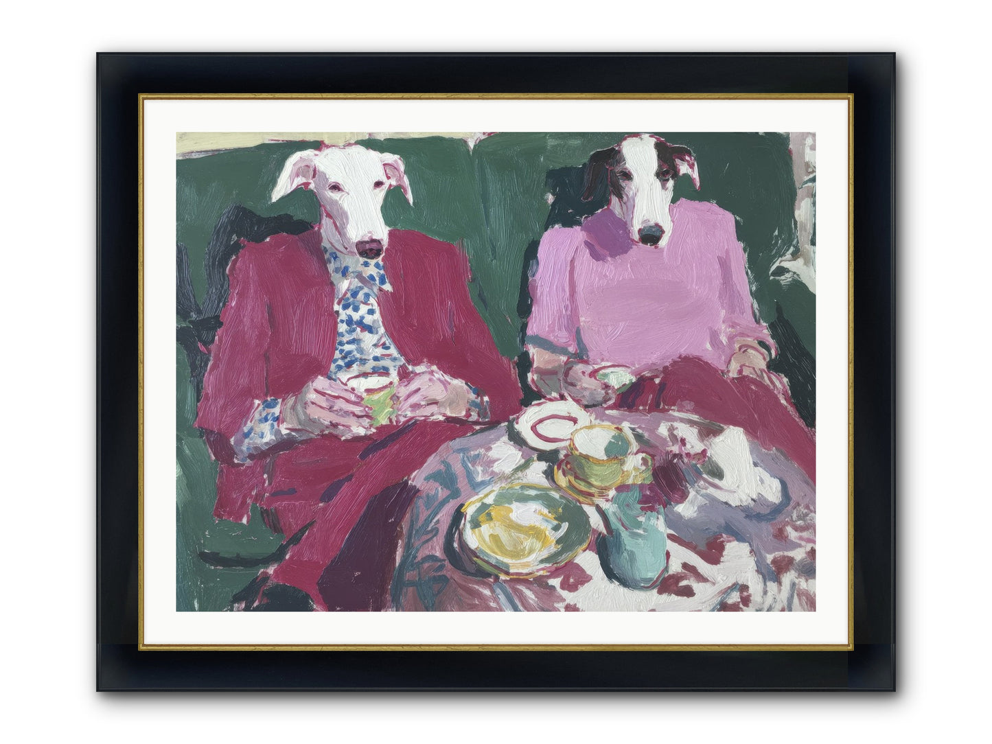 Such Good Manners Framed Print - Wide Black w/Gold 40x30