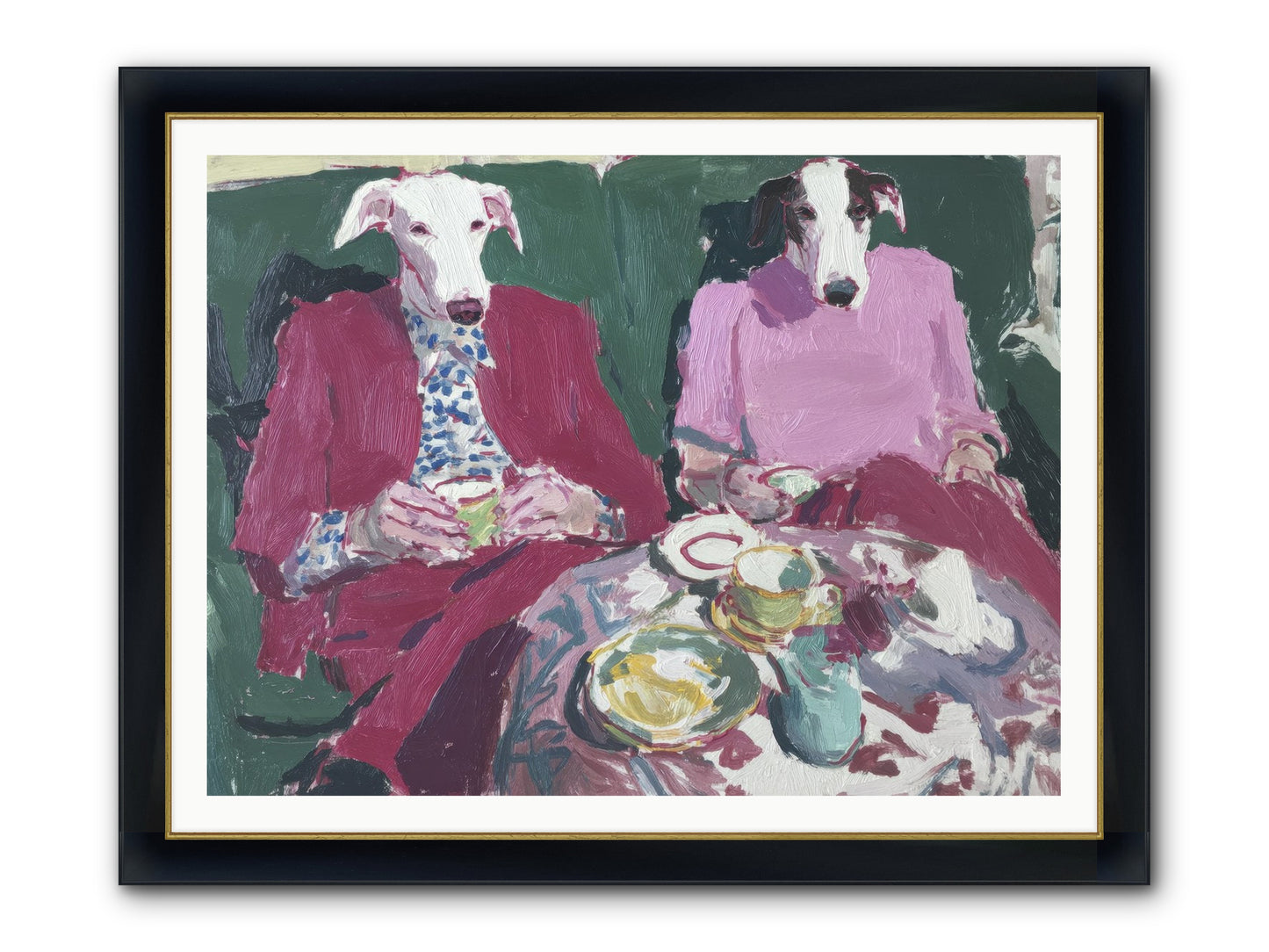 Such Good Manners Framed Print - Wide Black w/Gold 48x36