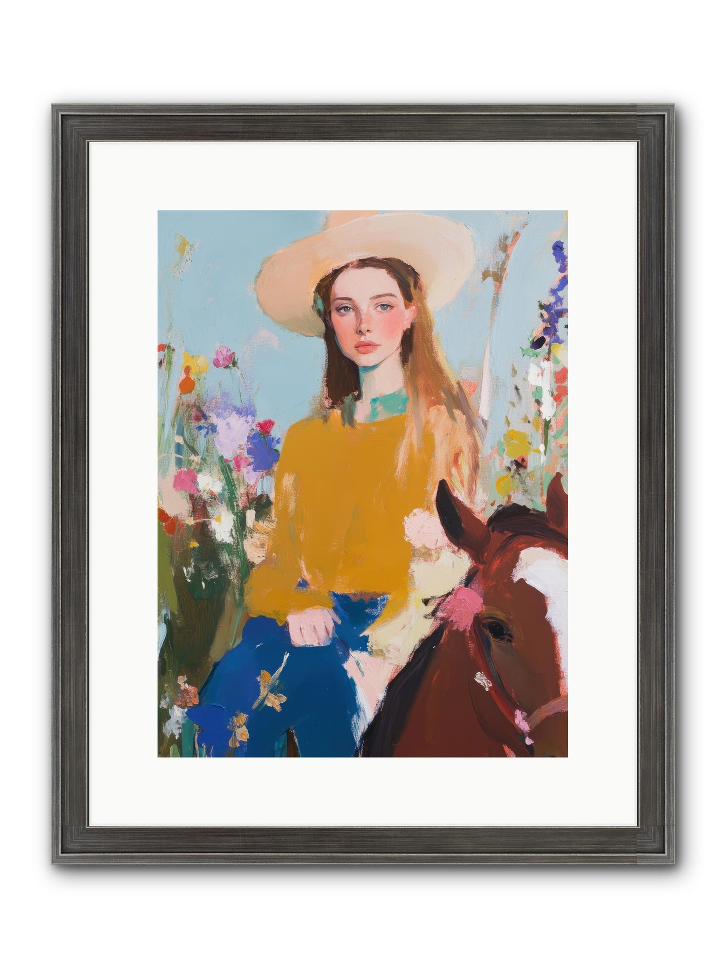 Suede & Sunlight Framed Print - Slimwoods Black/Silver 12x16