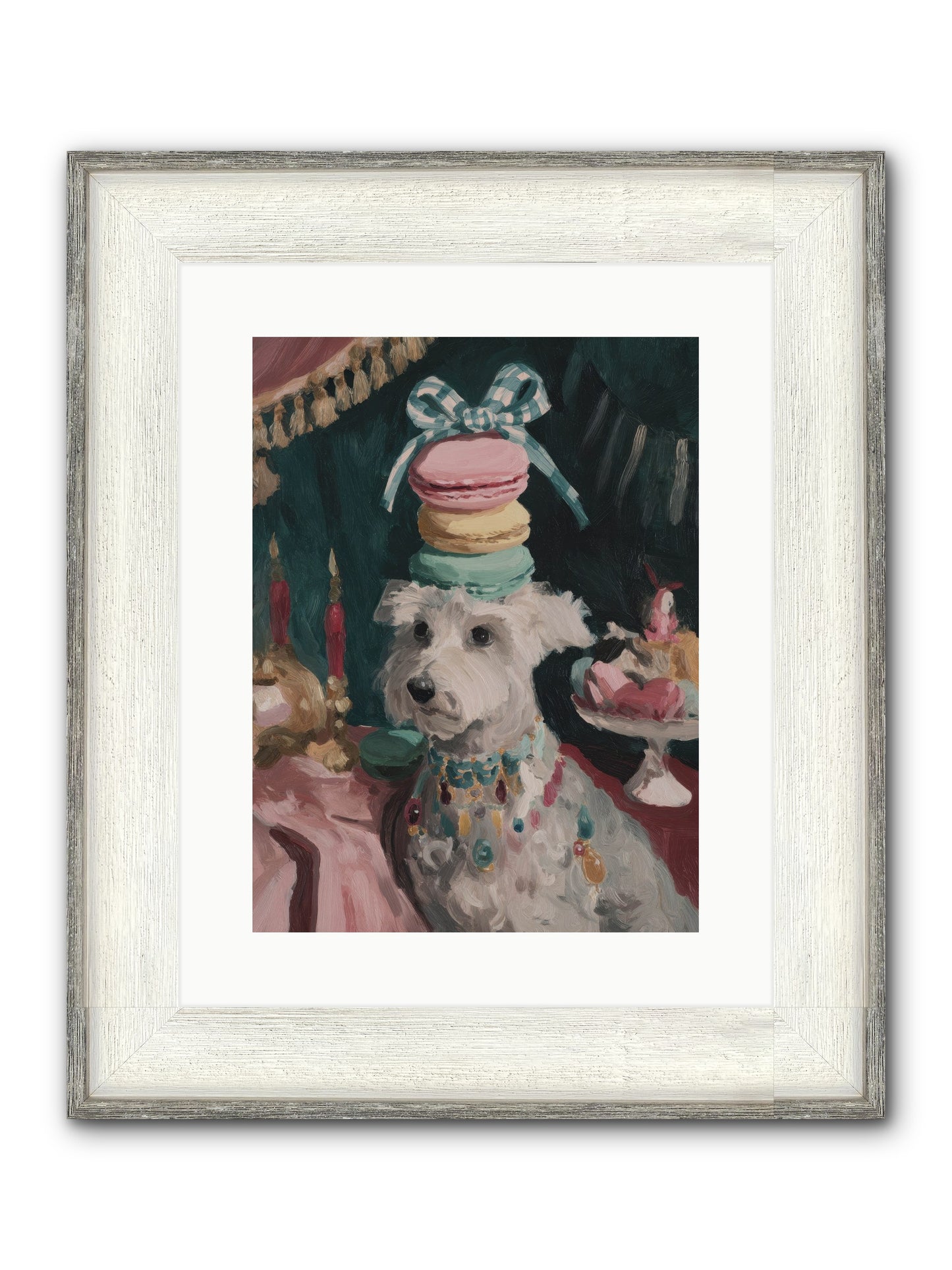 Sugar And Starshine No.1 Framed Print - Driftwood White 12x16